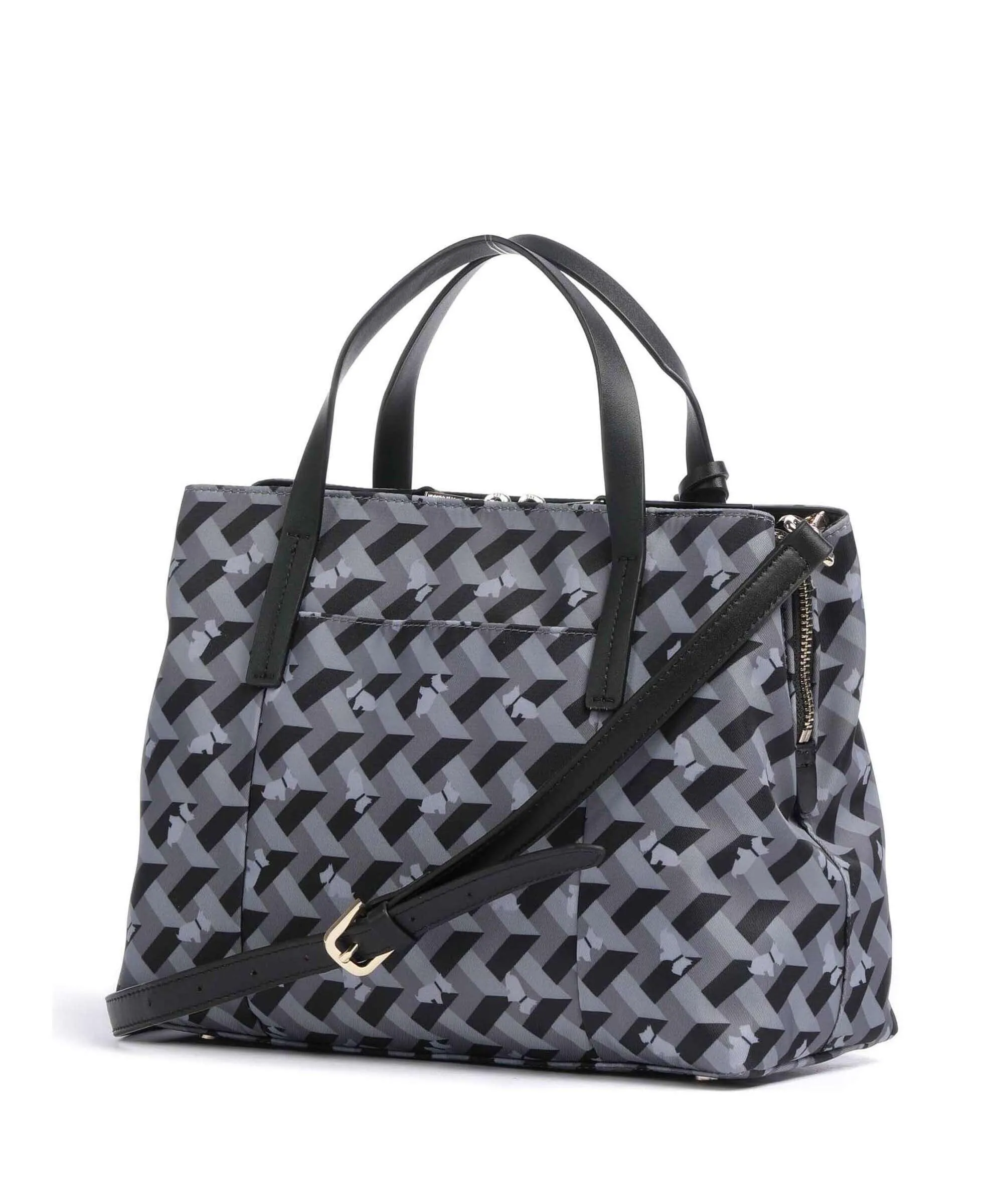  Radley London Finsbury Park Borsa a mano poliestere riciclato, poliestere grigio/nero  