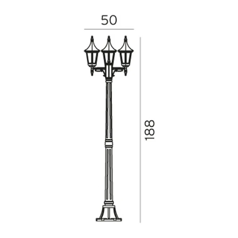 Rimini/Milano 3 da Esterno Lampada da Esterno con Ancoraggio Bianco - Norlys | Acquista online