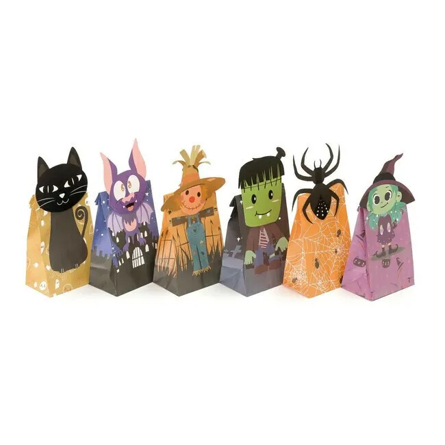 Sacchetto di Halloween 12 x 28 x 8 cm - 12 pezzi.