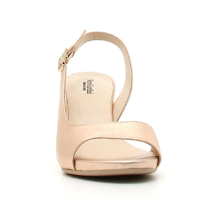 SANDALI CON TACCO IN PELLE