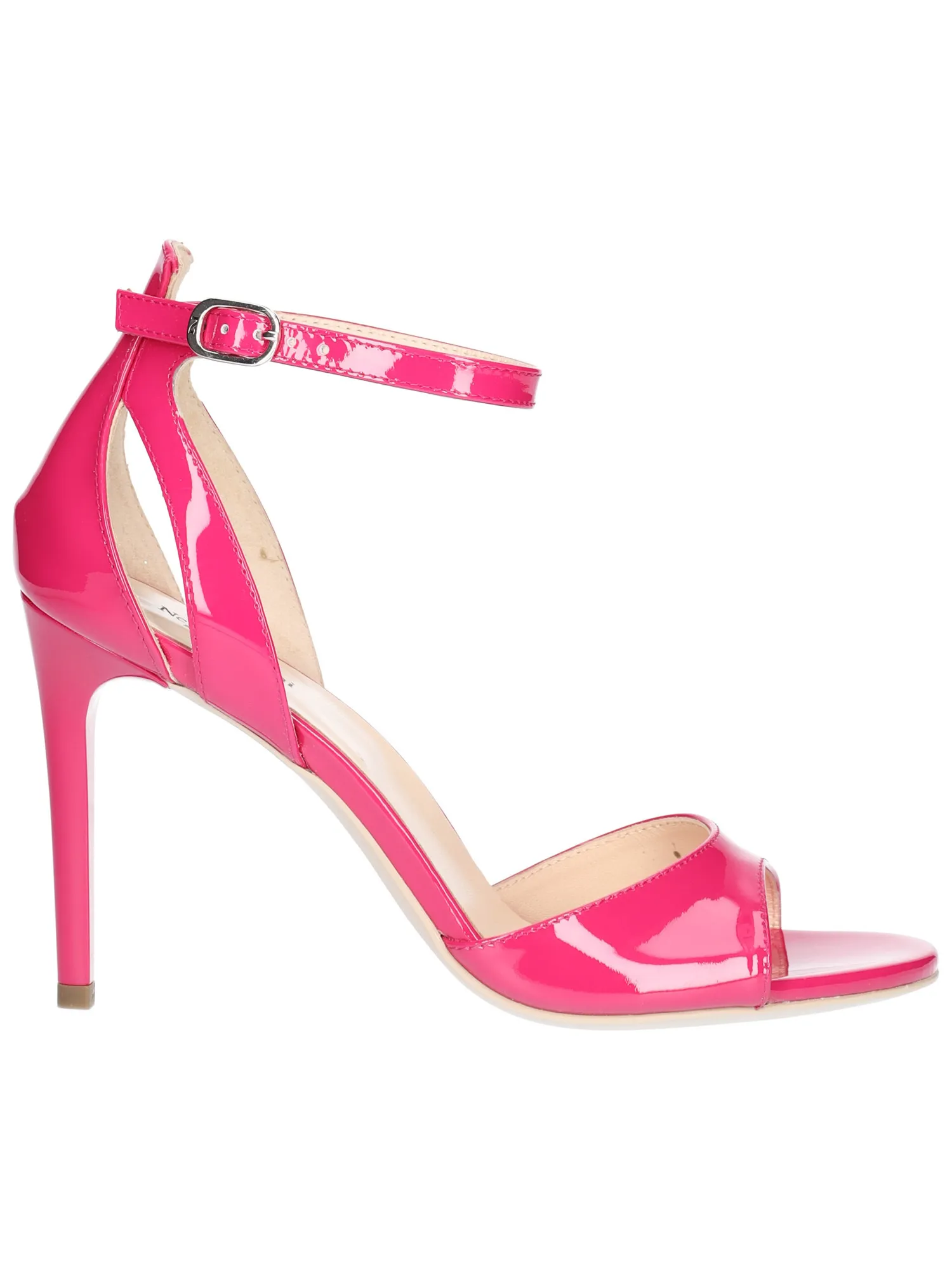Sandalo tacco fino Nero Giardini da donna fucsia