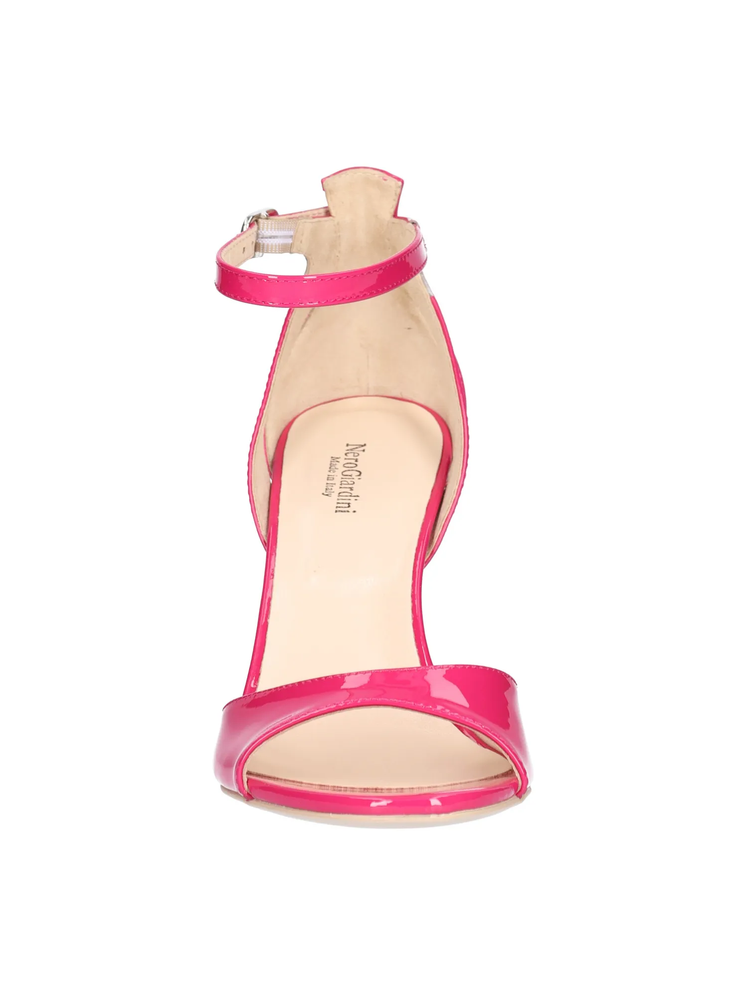 Sandalo tacco fino Nero Giardini da donna fucsia