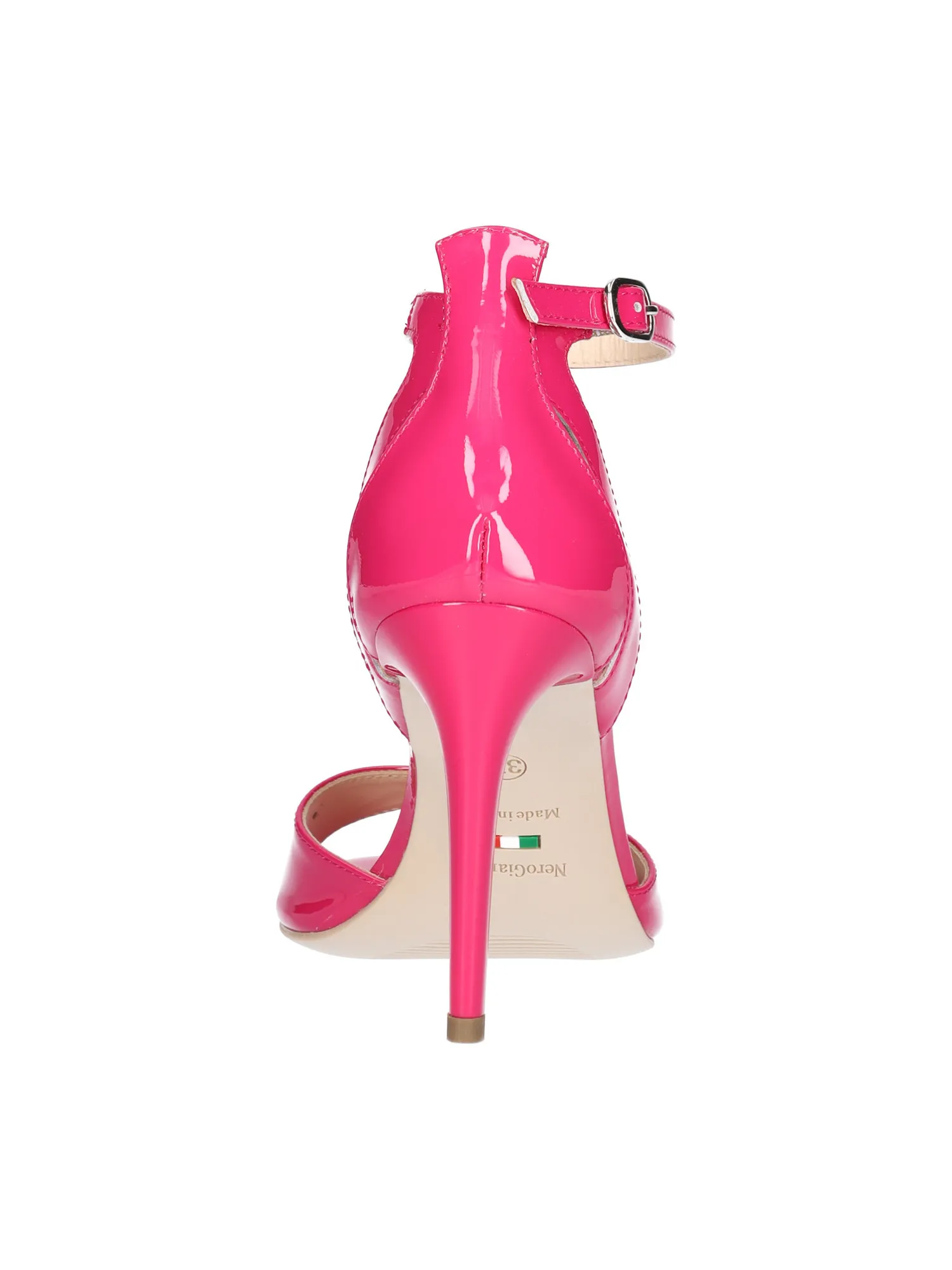 Sandalo tacco fino Nero Giardini da donna fucsia