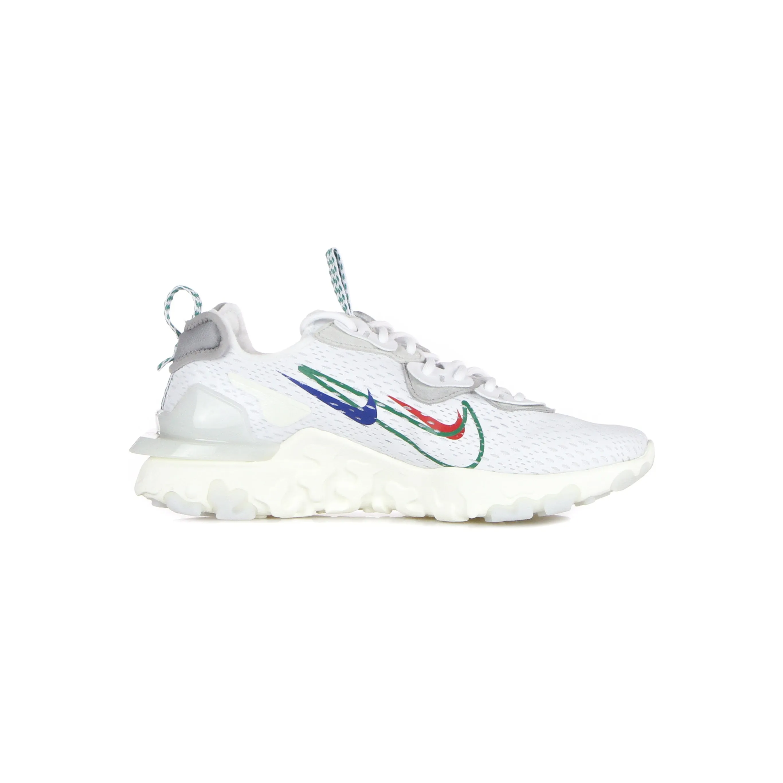 Scarpa Bassa Uomo React Vision White/green Noise/sail/pure Platinum