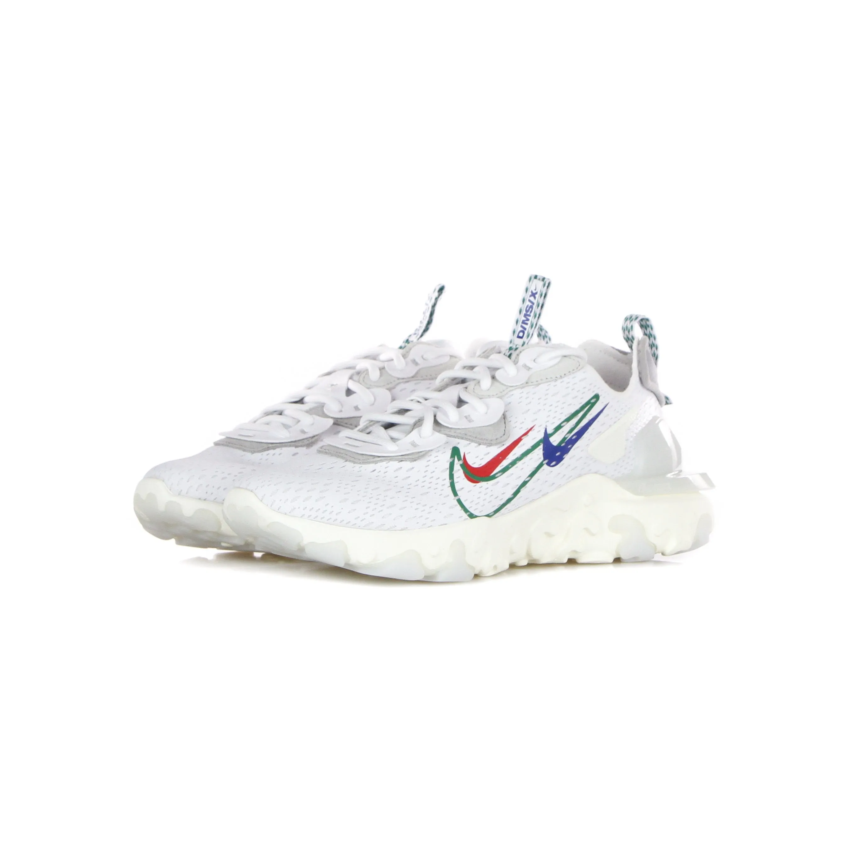 Scarpa Bassa Uomo React Vision White/green Noise/sail/pure Platinum