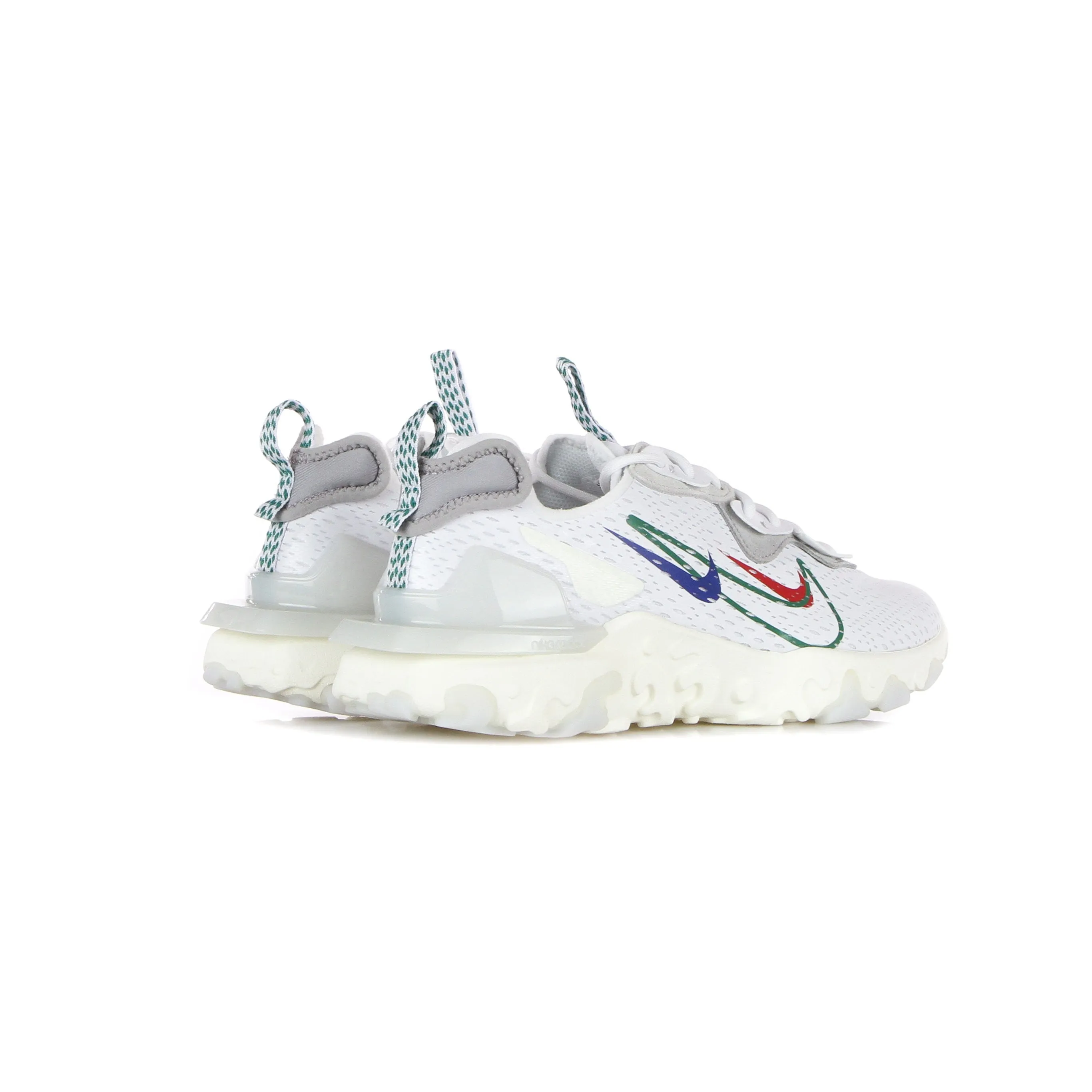 Scarpa Bassa Uomo React Vision White/green Noise/sail/pure Platinum
