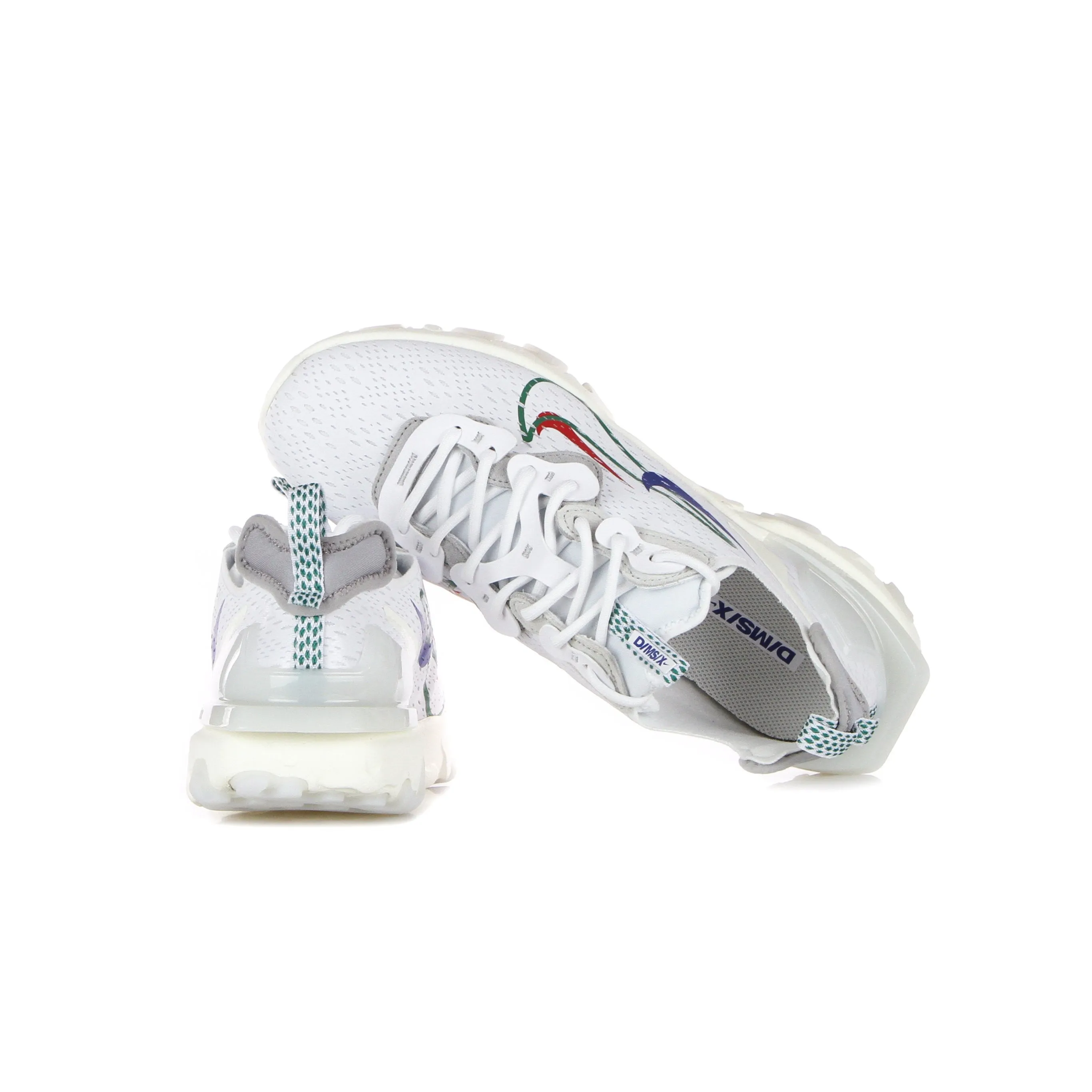 Scarpa Bassa Uomo React Vision White/green Noise/sail/pure Platinum