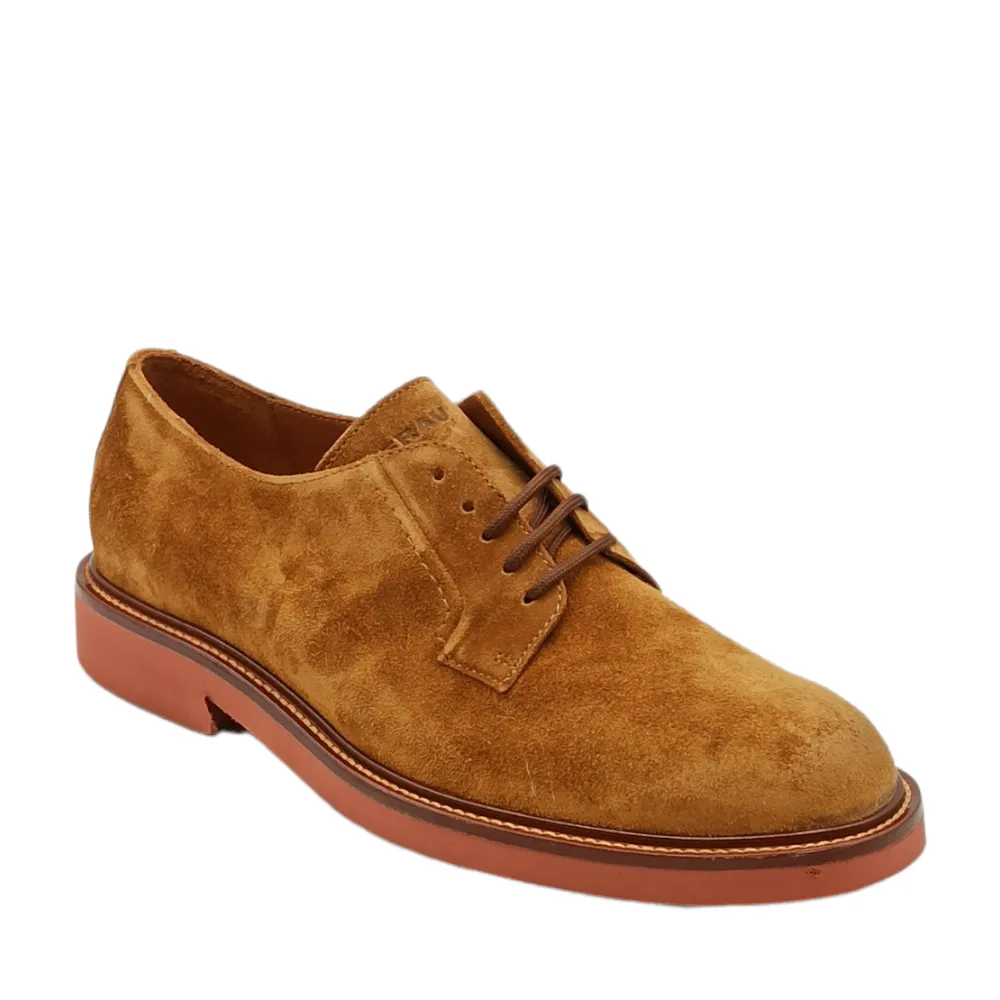Scarpa stringata in camoscio Uomo Frau 35B2 SUEDE SIGARO MATTONE