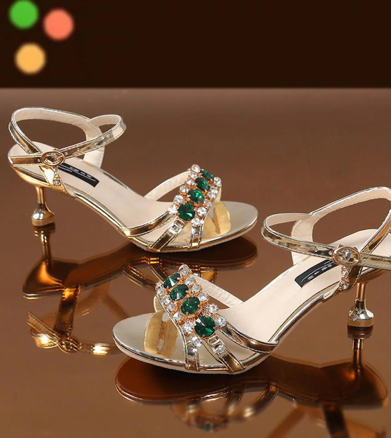 Scarpe da donna eleganti con tacco medio con strass 2022 Sandali estivi da donna di lusso per scarpe con zeppa da donna Shipp gr