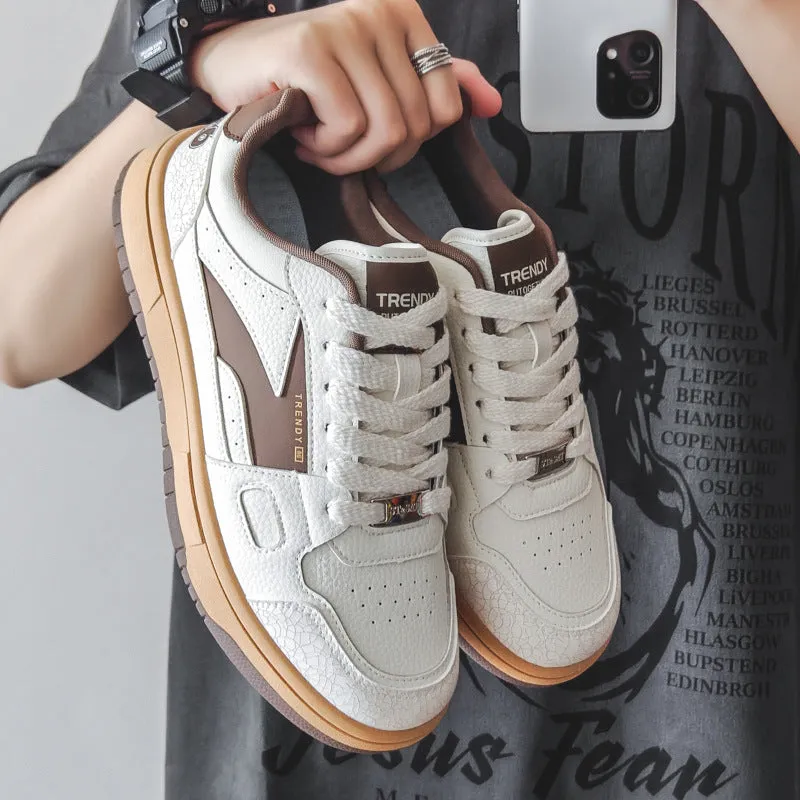 Scarpe da skate casual patchwork moda elegante da uomo