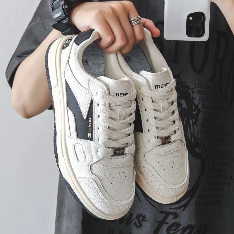 Scarpe da skate casual patchwork moda elegante da uomo