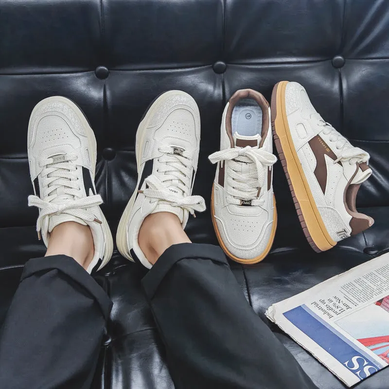 Scarpe da skate casual patchwork moda elegante da uomo