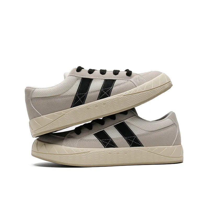 Scarpe da skate casual piatte in tela alla moda da uomo