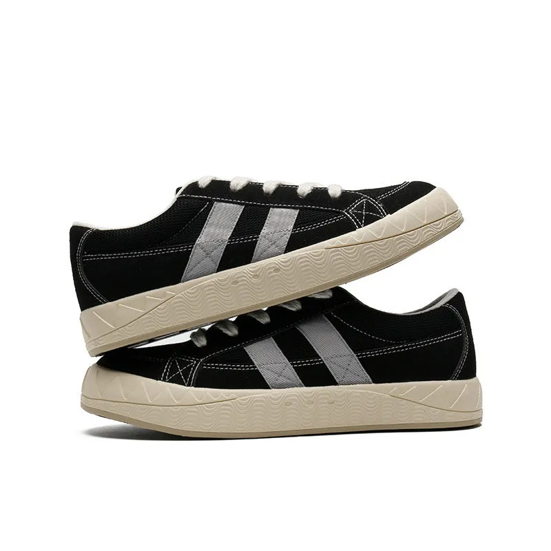 Scarpe da skate casual piatte in tela alla moda da uomo