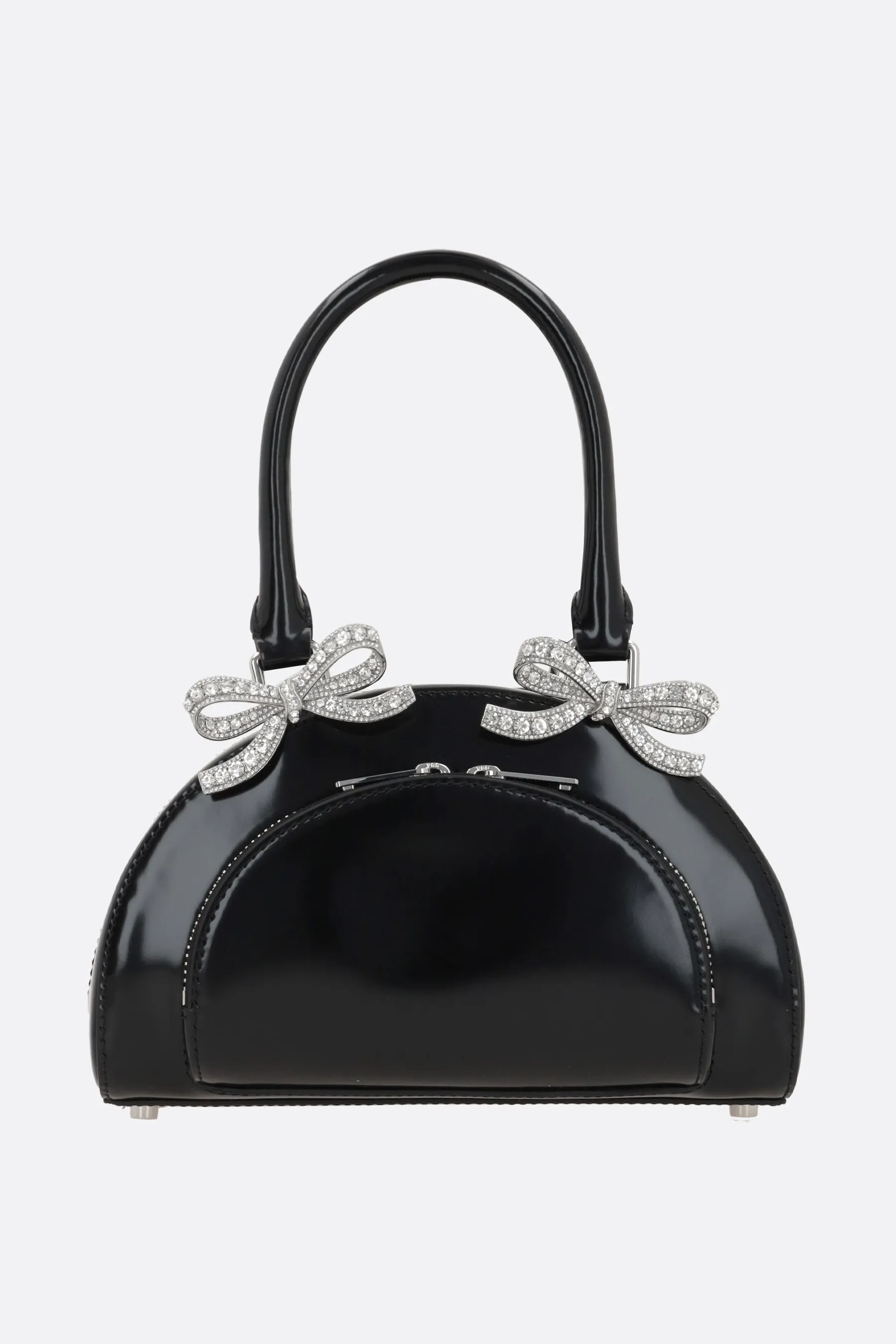  SELF PORTRAIT borsa tote Curved mini in pelle lucida 