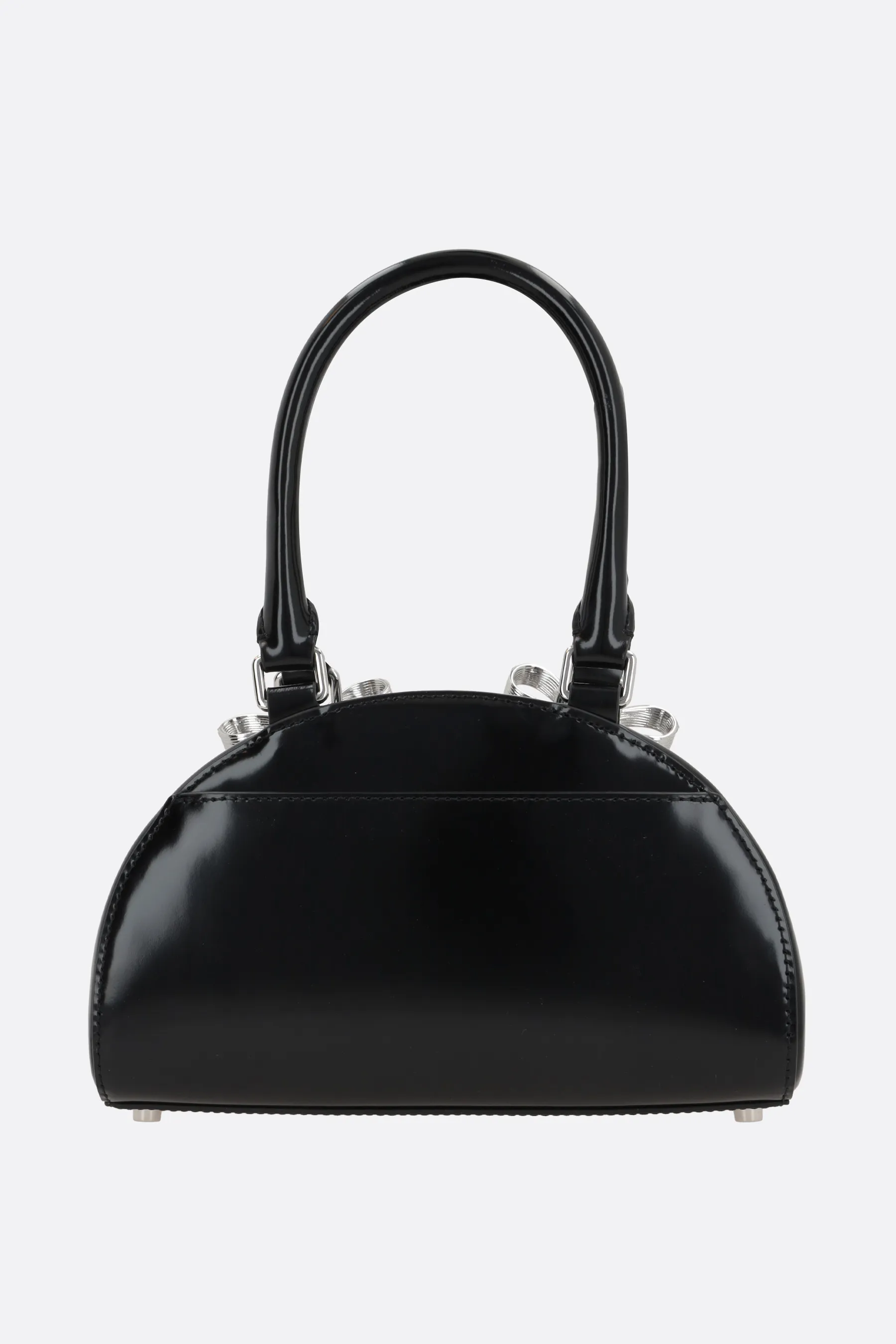  SELF PORTRAIT borsa tote Curved mini in pelle lucida 