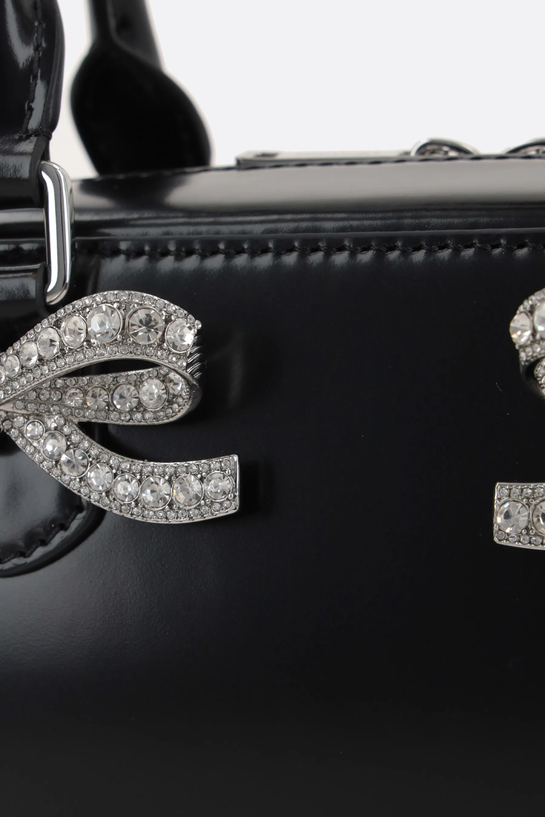  SELF PORTRAIT borsa tote mini in pelle lucida 