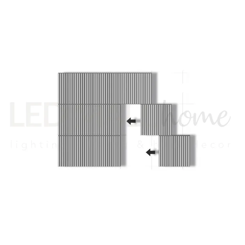 Set 4 pz pannelli Fonoassorbenti Rovere Caldo doga JC1321 60x60 su PET 6009