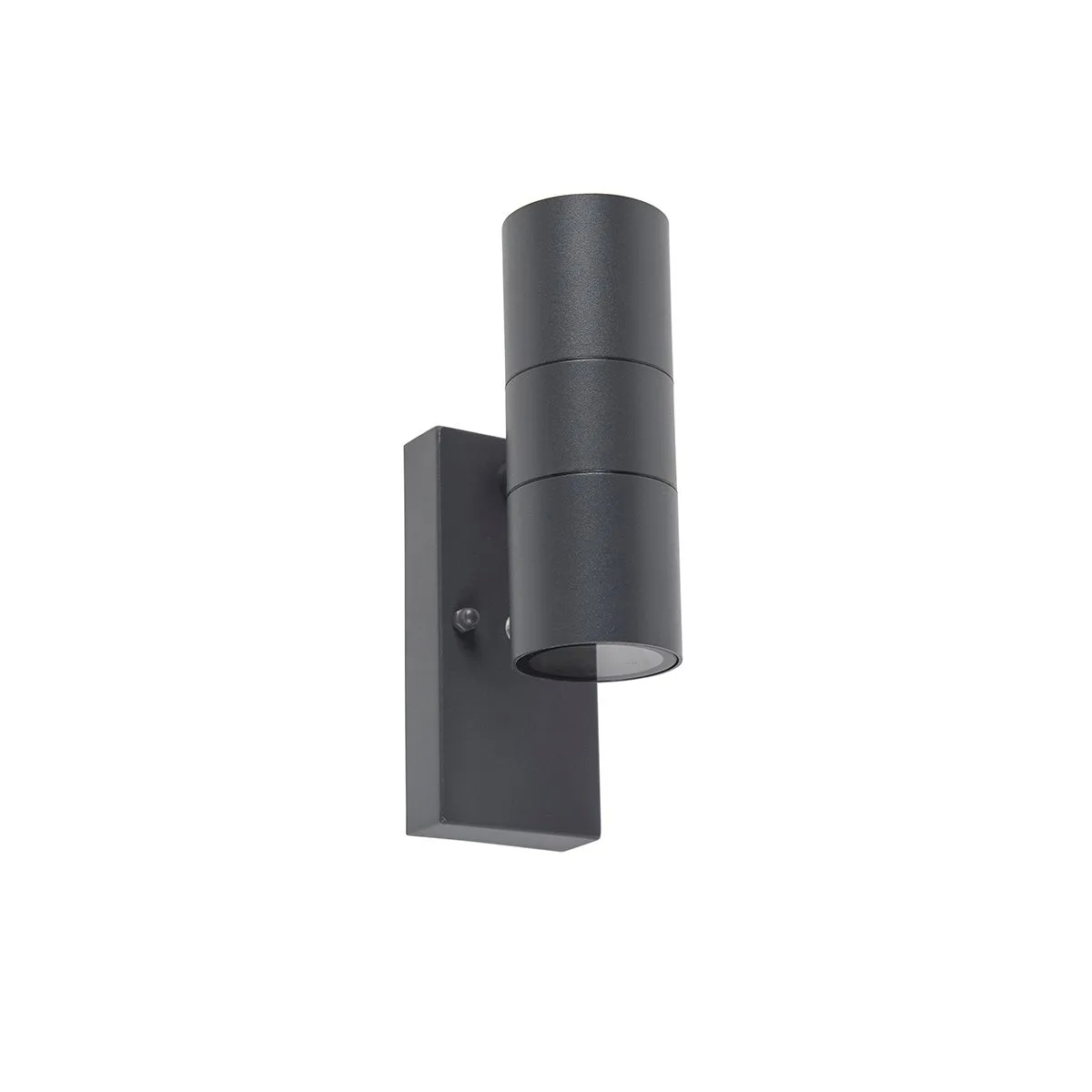Set di 2 applique da esterno grigio scuro a 2 luci sensore chiaro-scuro - Duo