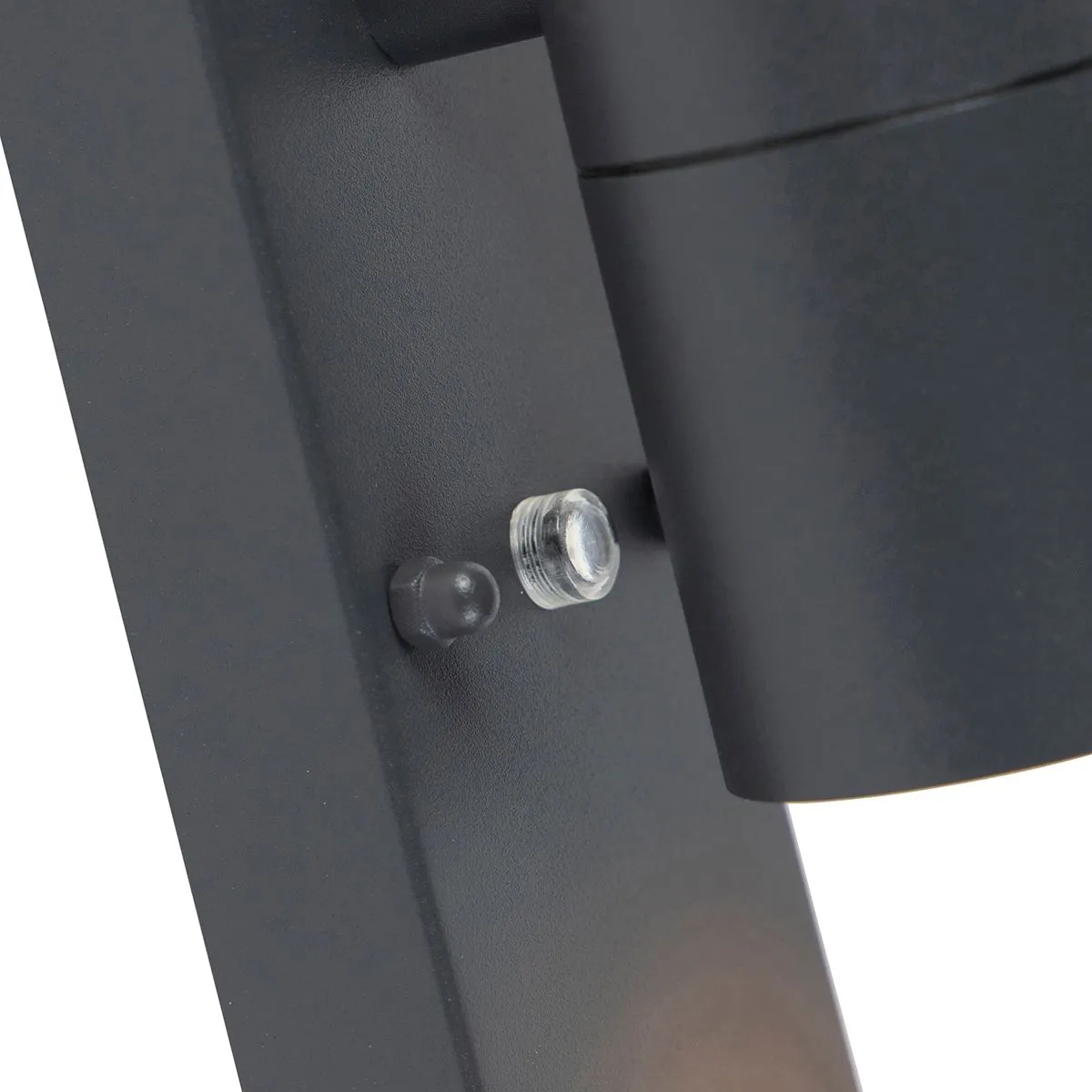 Set di 2 applique da esterno grigio scuro a 2 luci sensore chiaro-scuro - Duo
