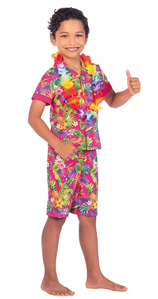 Set Hawaii per bambini 3 pezzi rosa