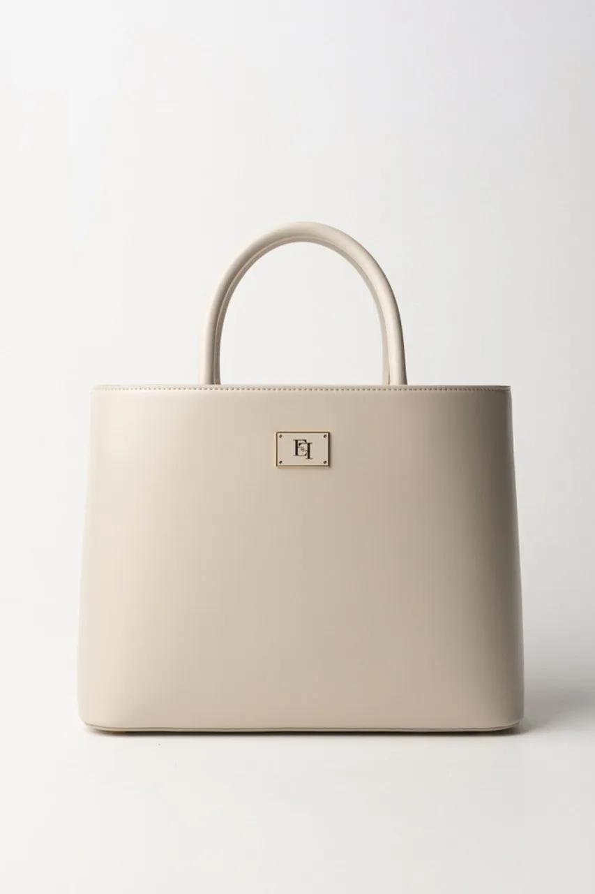 Shopper media con placca logo smaltata Avena
