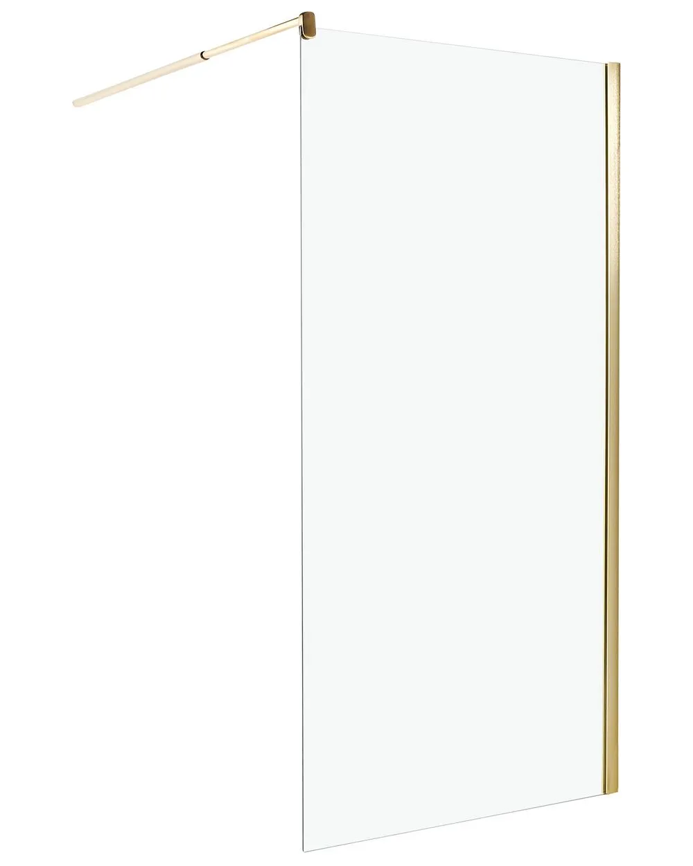 Shower Screen AHAUS 100 x 190 cm Gold