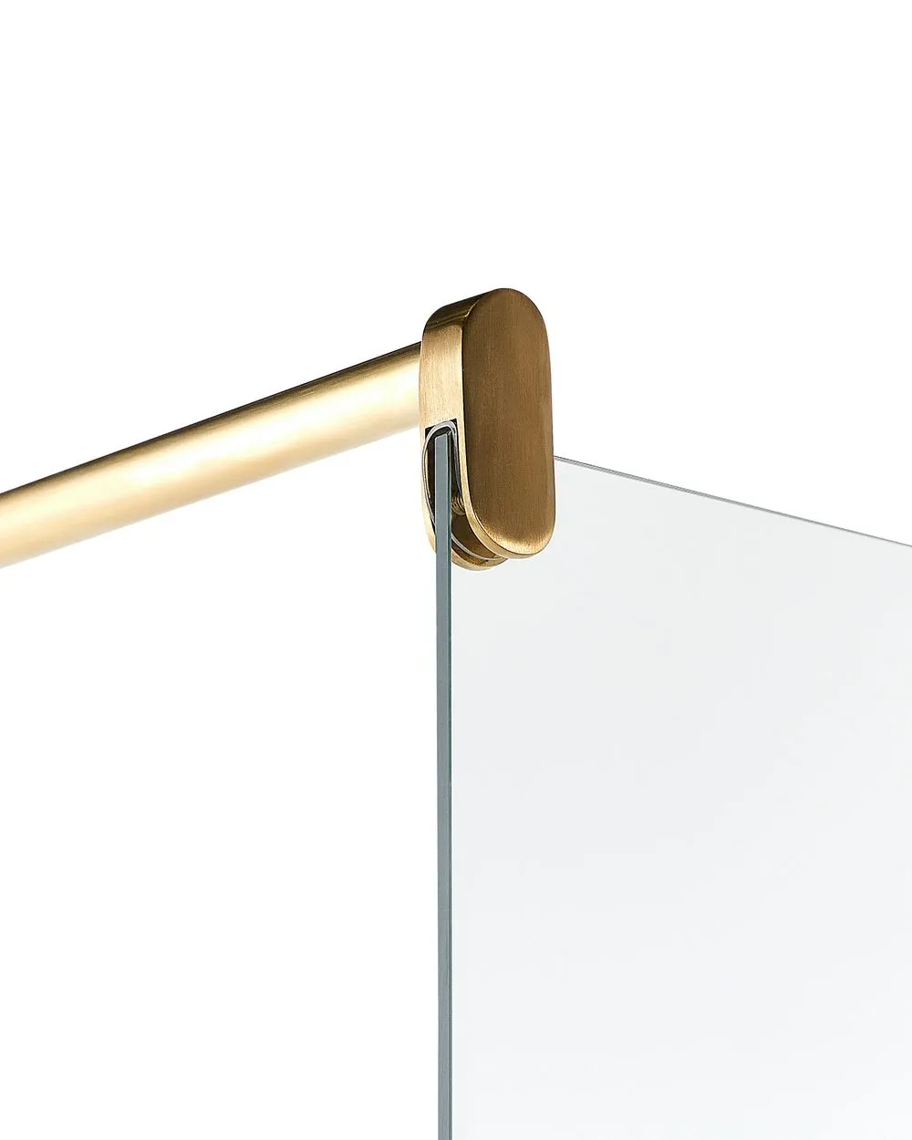 Shower Screen AHAUS 100 x 190 cm Gold