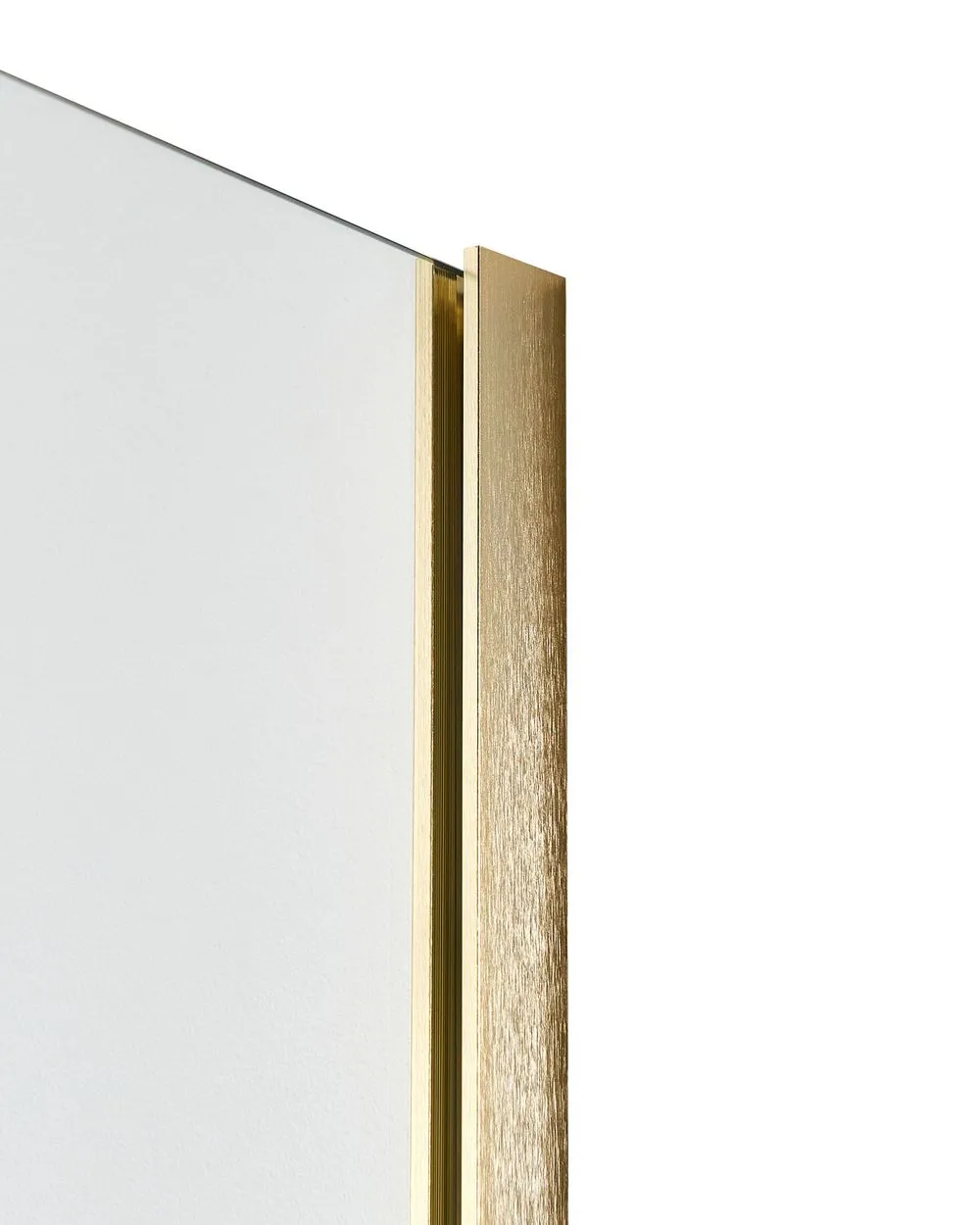 Shower Screen AHAUS 100 x 190 cm Gold