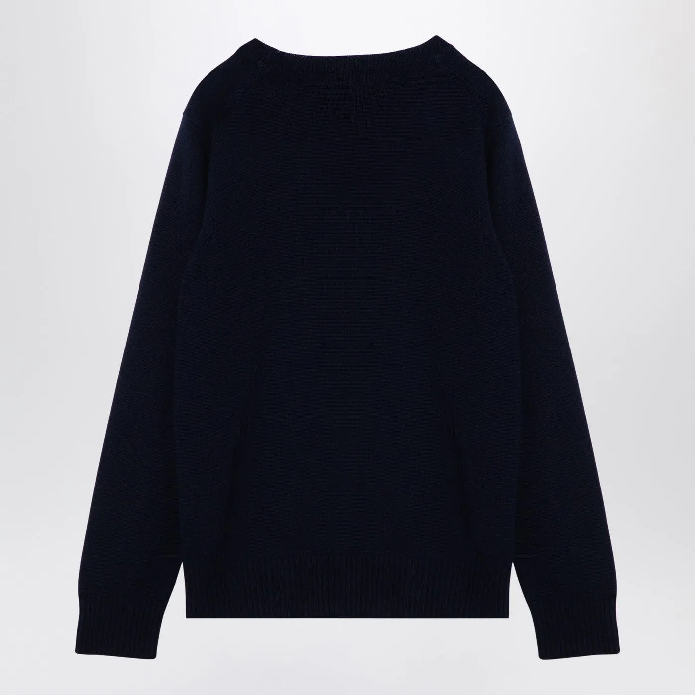 Sighi di Drumohr Blue Cashmere Crew Neck