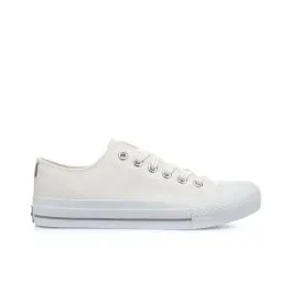 Sneakers bianche in tessuto