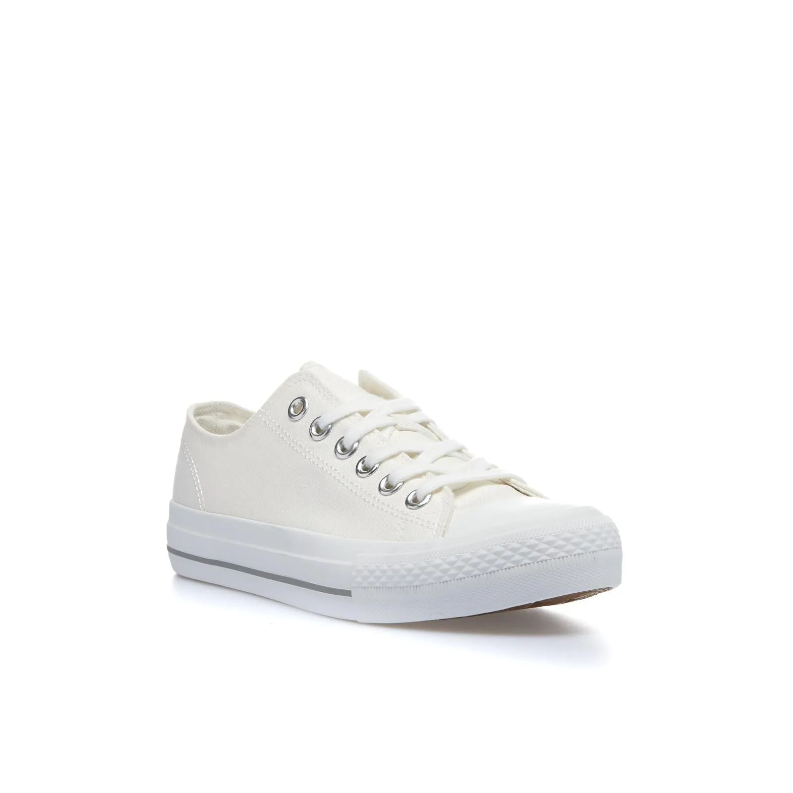 Sneakers bianche in tessuto
