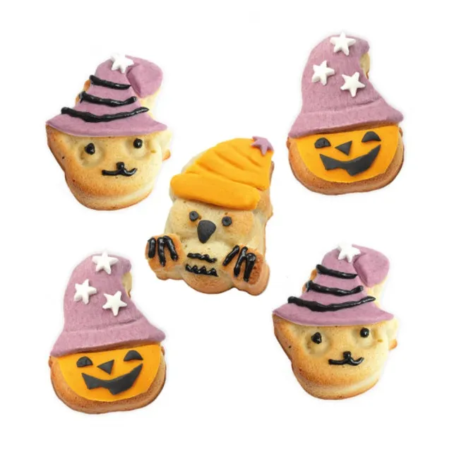 Stampo per personaggi di Halloween in silicone 17,5 x 30 cm - Scrapcooking - 8 cavità
