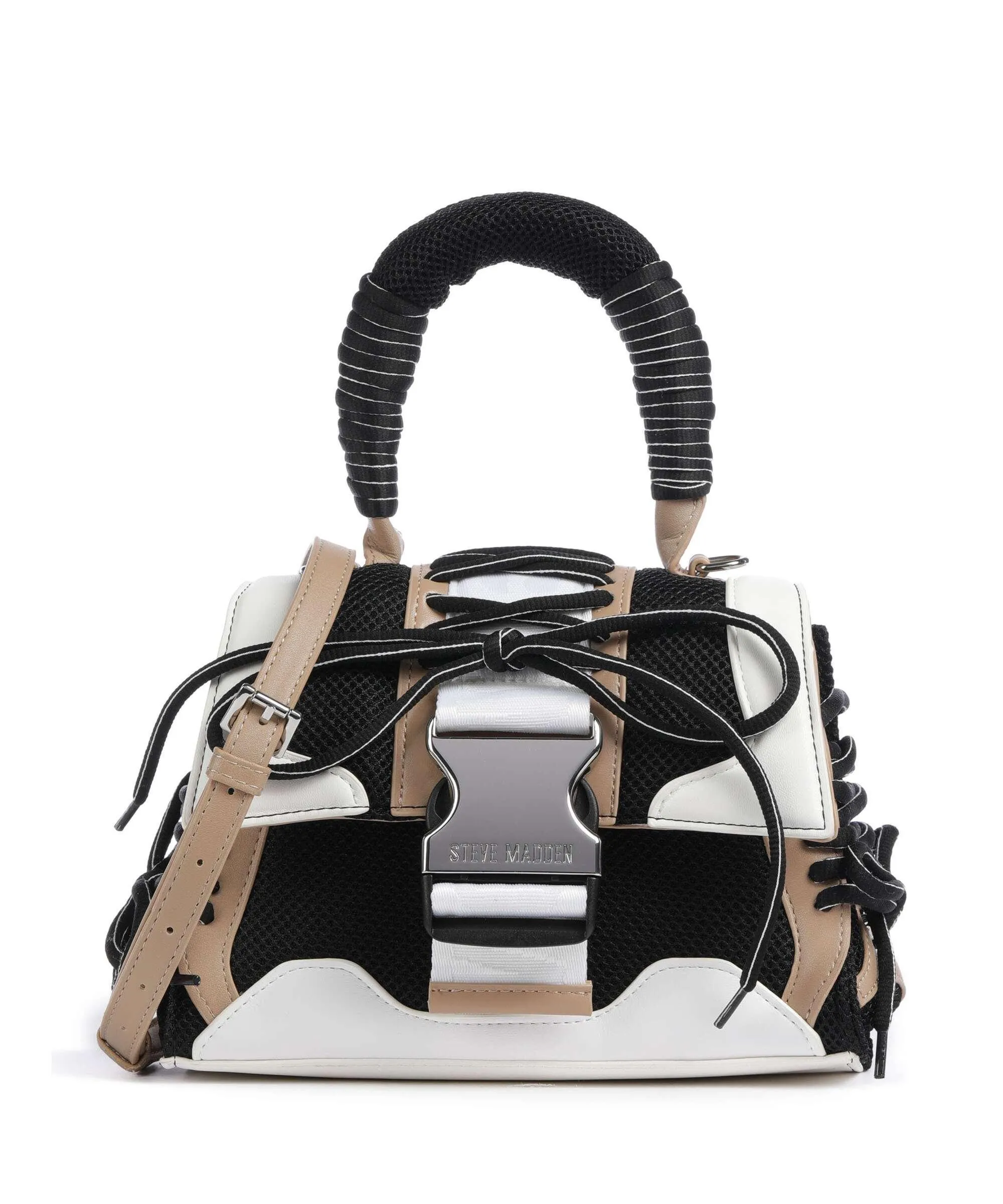  Steve Madden BDIEGO Borsa a mano pelle sintetica, poliestere riciclato multicolore  