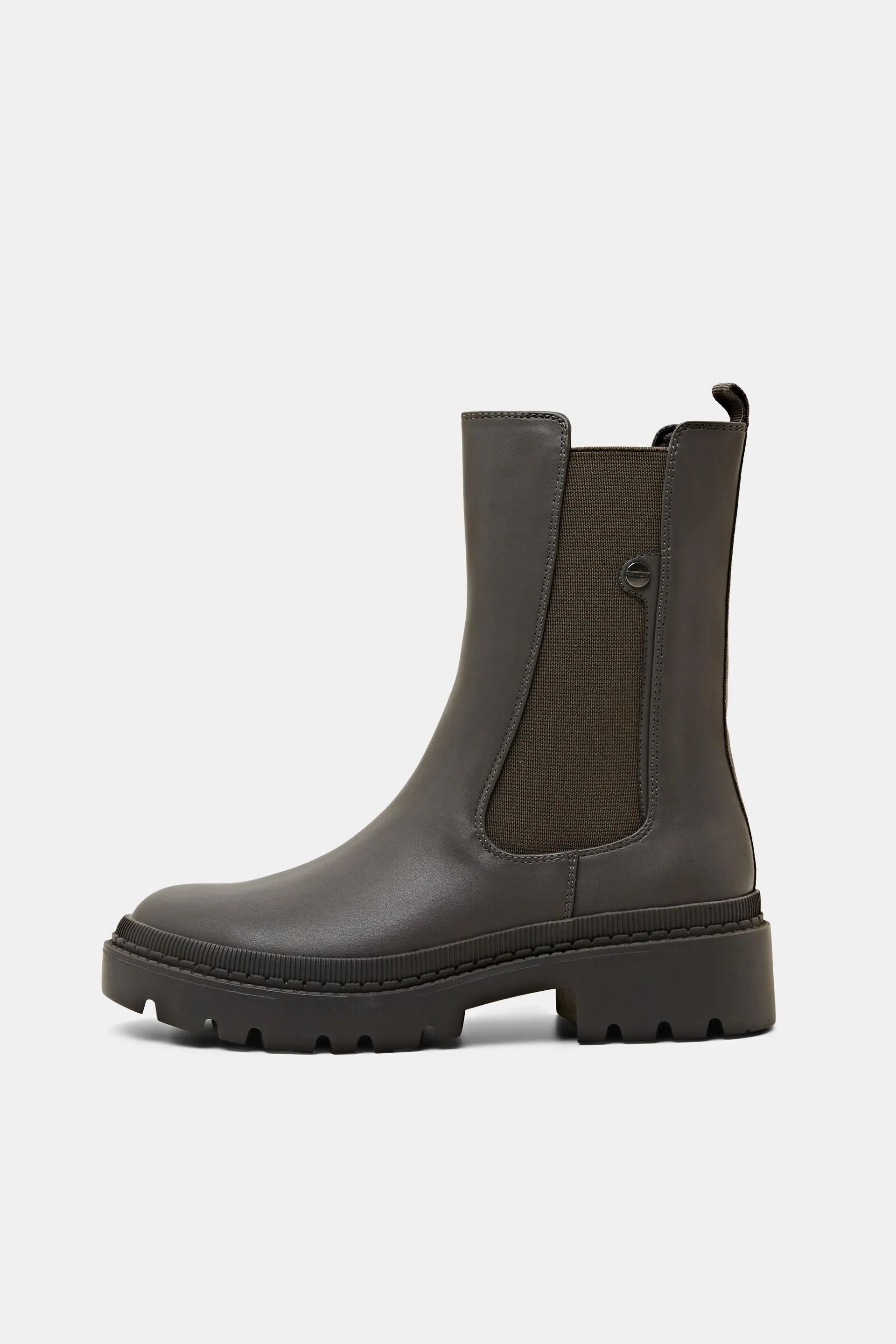 Stivali chunky in similpelle