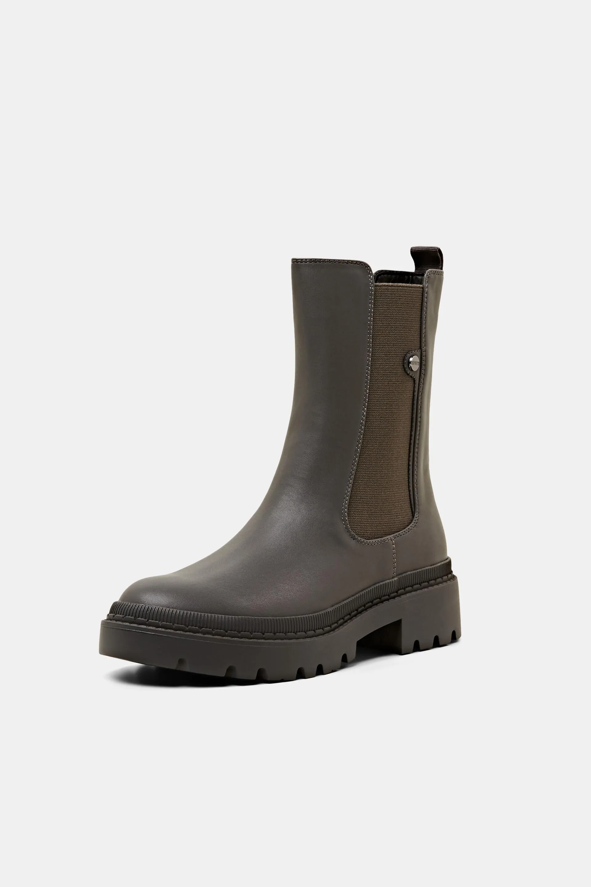 Stivali chunky in similpelle