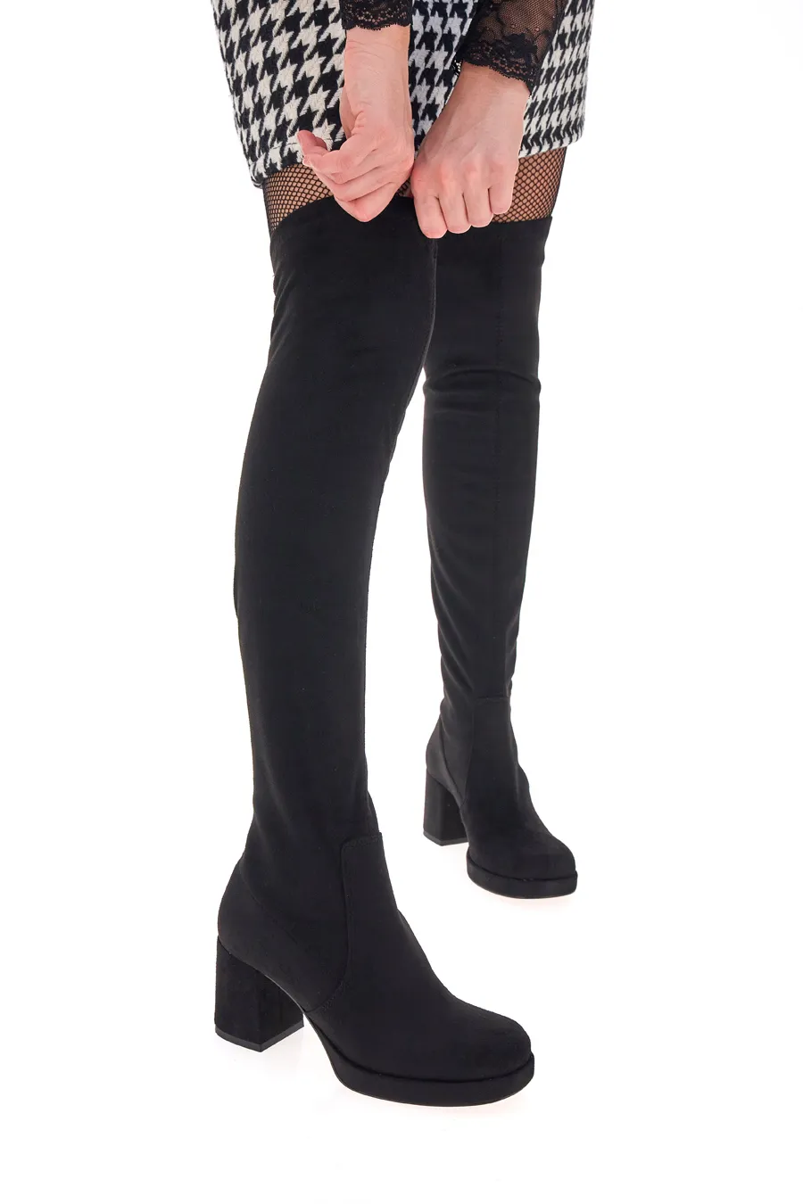 Stivali Neri da Donna Overknee Con Tacco Pittarello Couture 43105