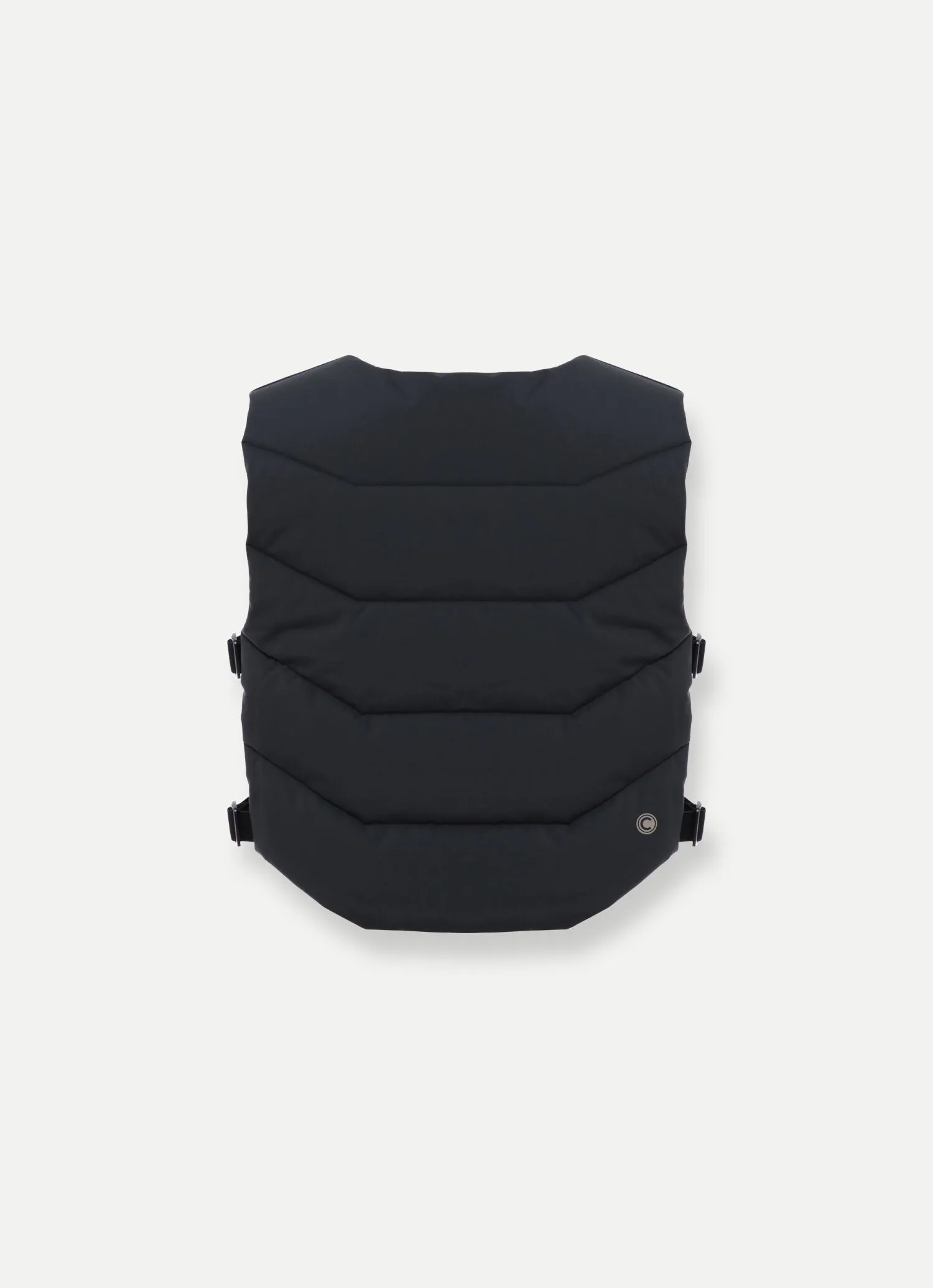Stretch fabric gilet with chest pocket