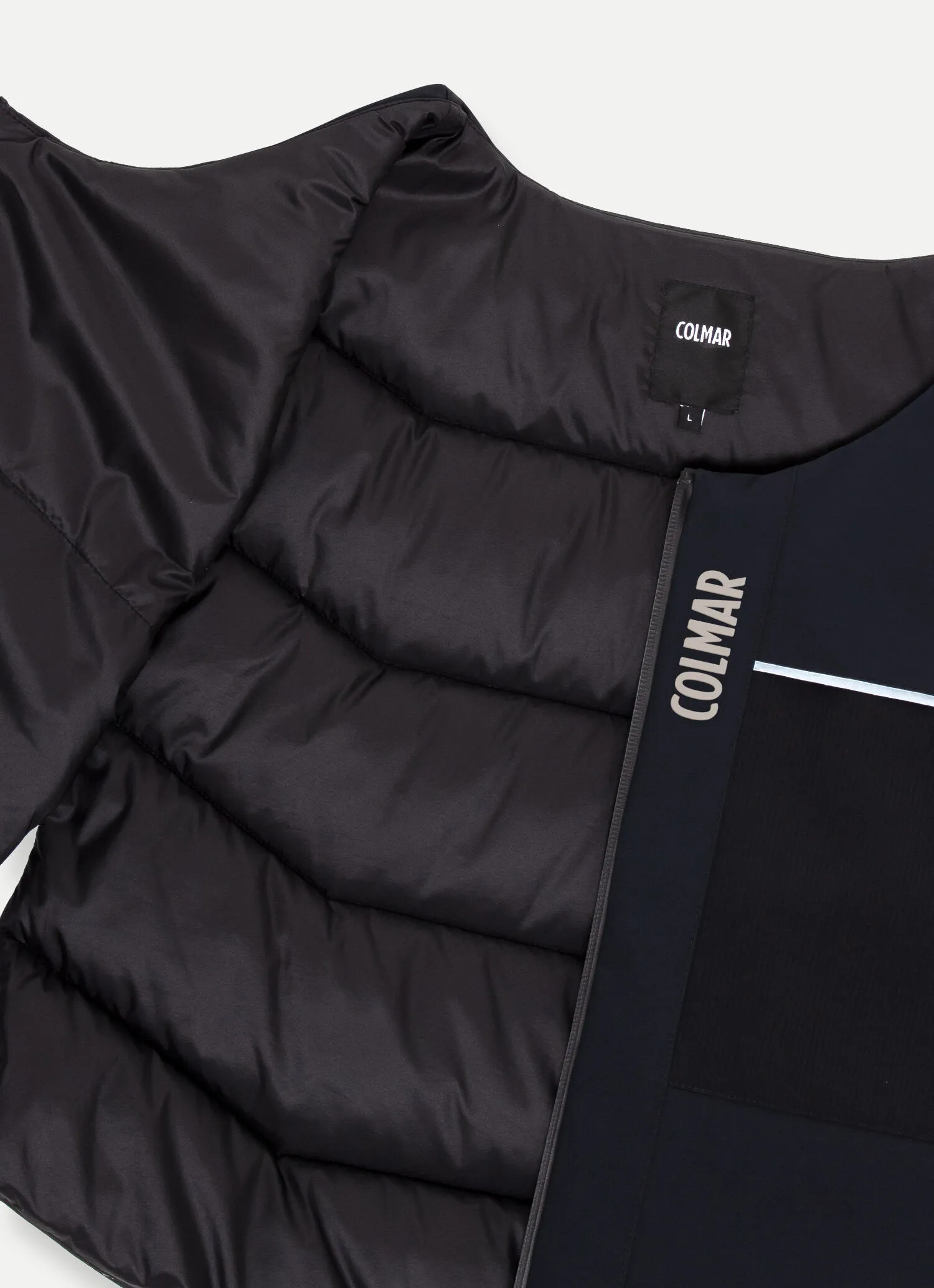 Stretch fabric gilet with chest pocket