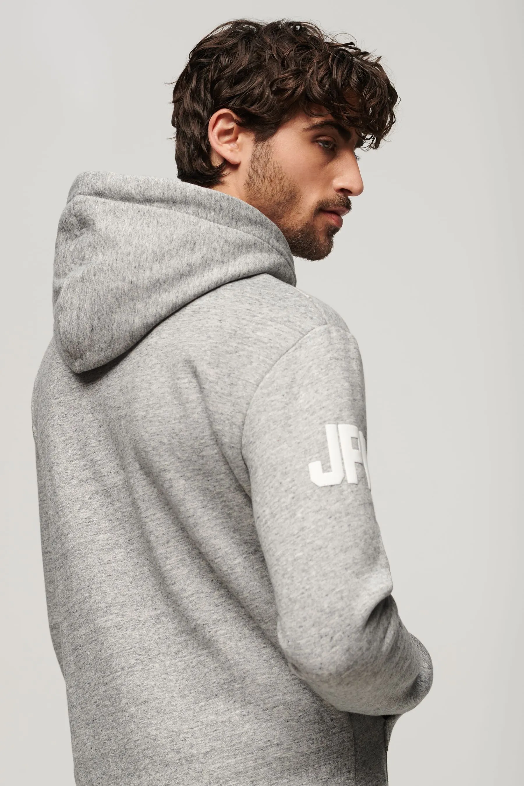 Superdry con cappuccio con logo vintage