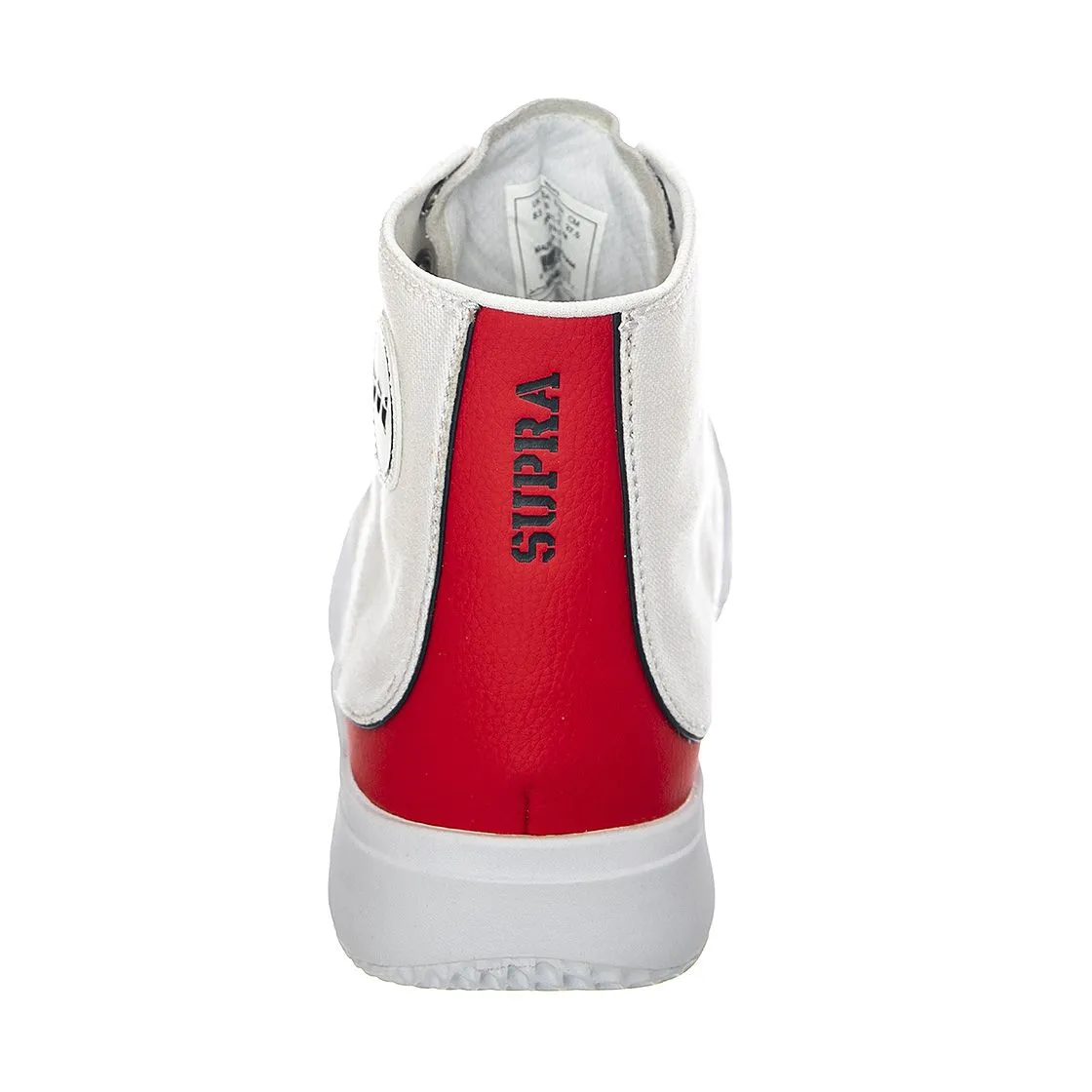 SUPRA Statik - Scarpe Stringate Profilo Alto Uomo Bianche     