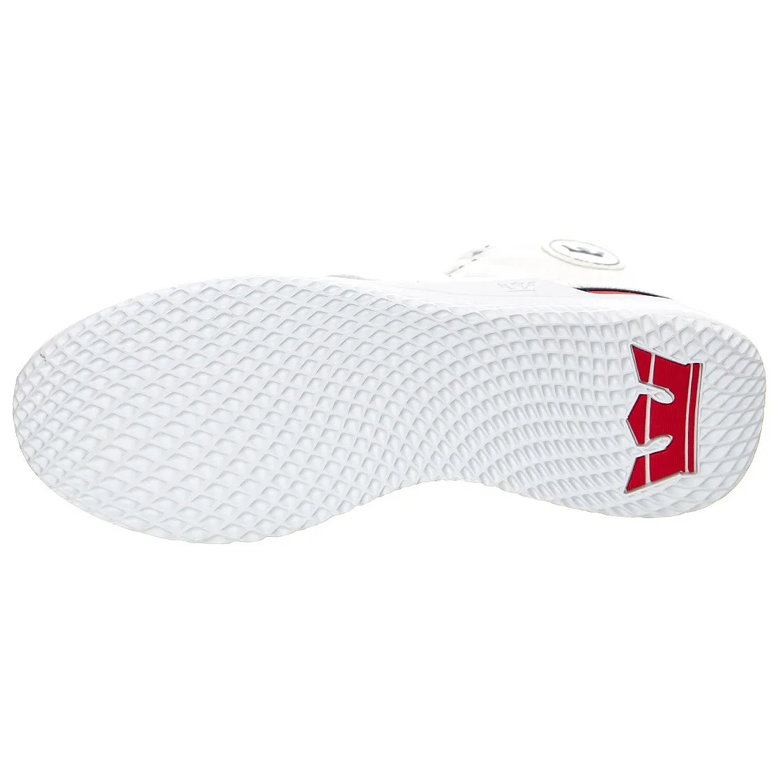 SUPRA Statik - Scarpe Stringate Profilo Alto Uomo Bianche     