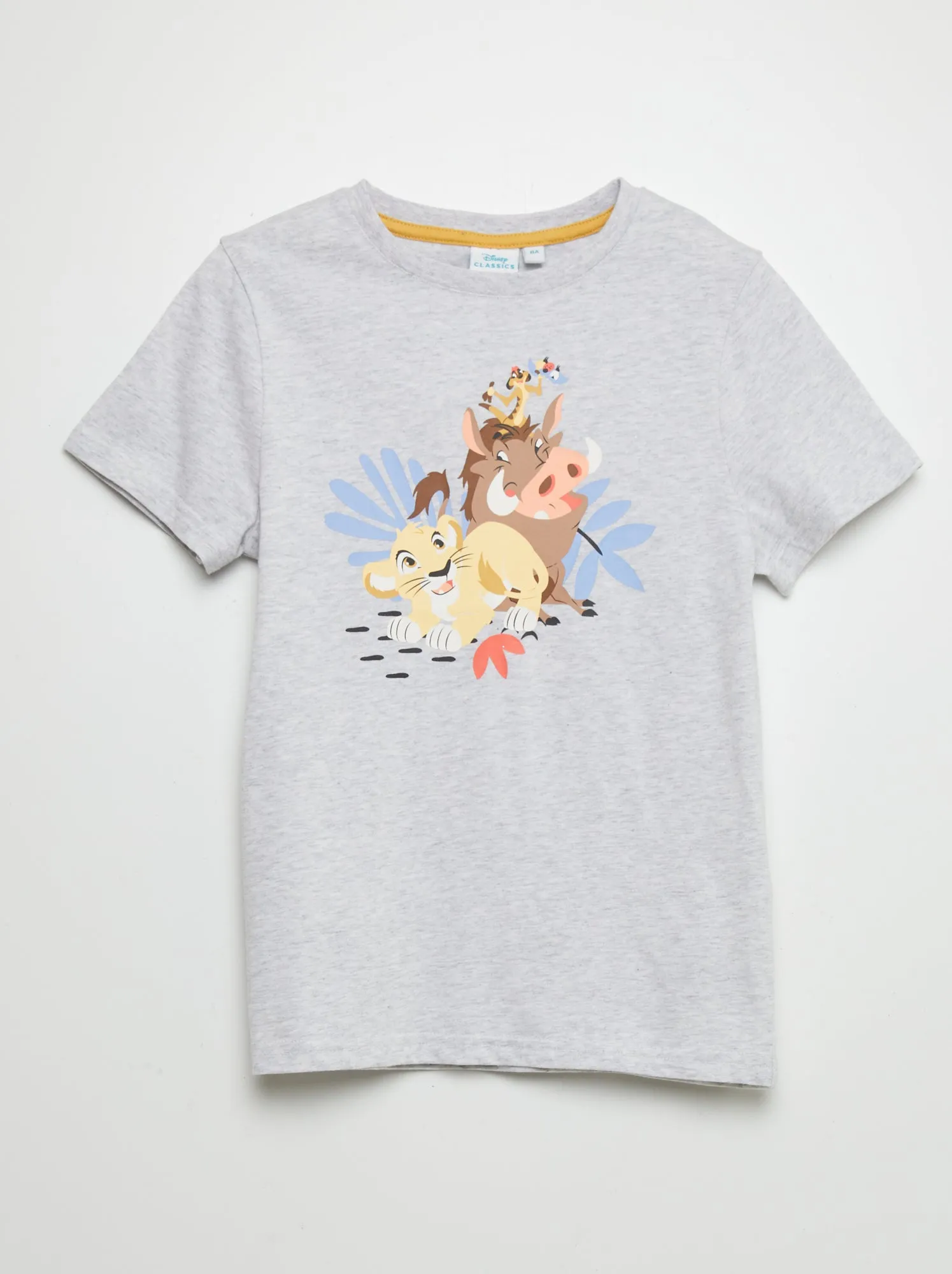 T-shirt a maniche corte 'Re Leone' - GRIGIO