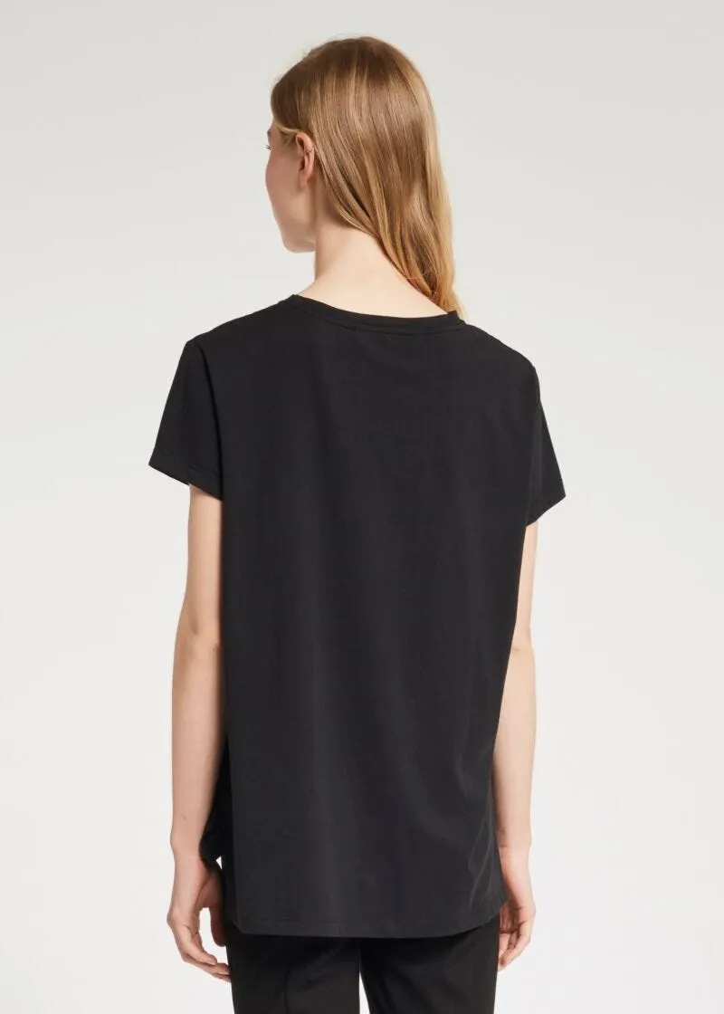T-shirt con strass