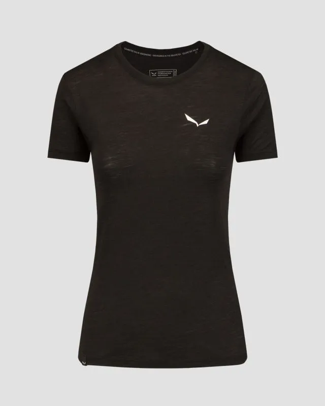 T-shirt damski merino Salewa Eagle Minilogo 28855-910