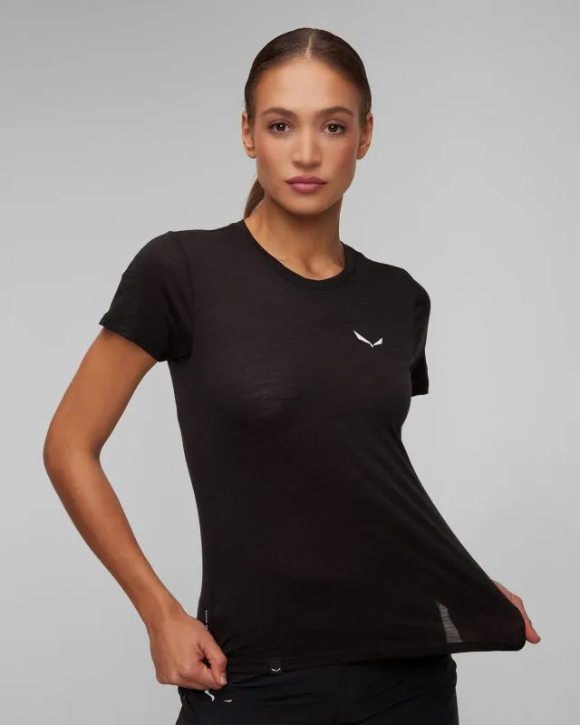 T-shirt damski merino Salewa Eagle Minilogo 28855-910