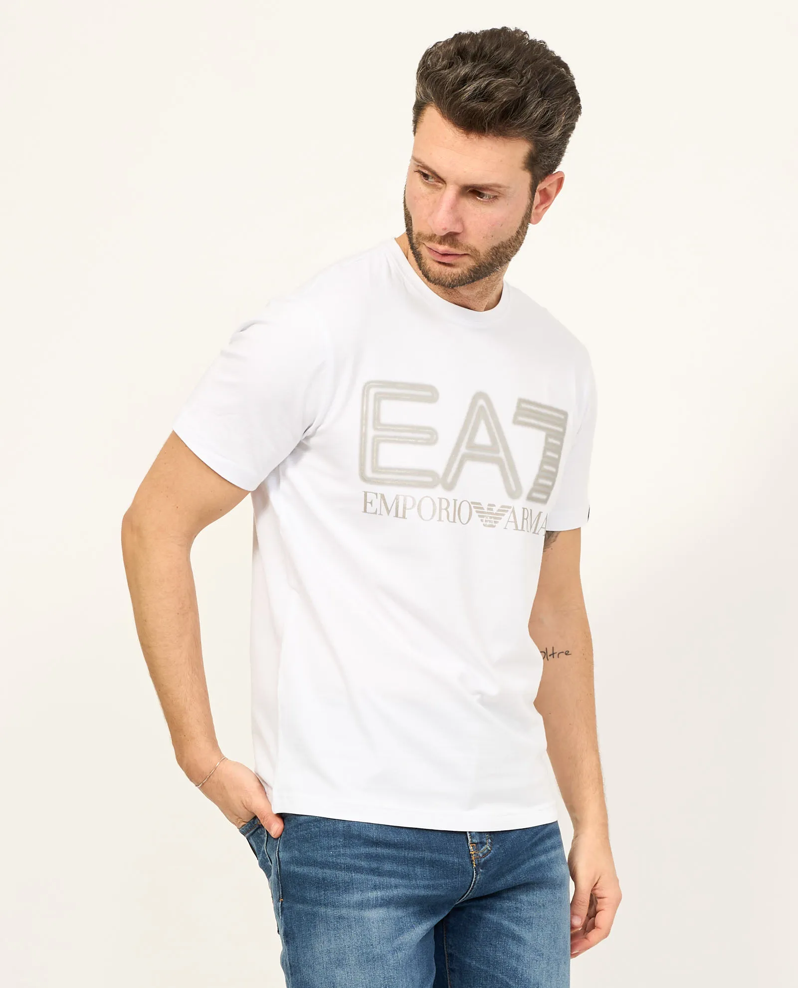 T-shirt EA7 a maniche corte Logo Series in cotone