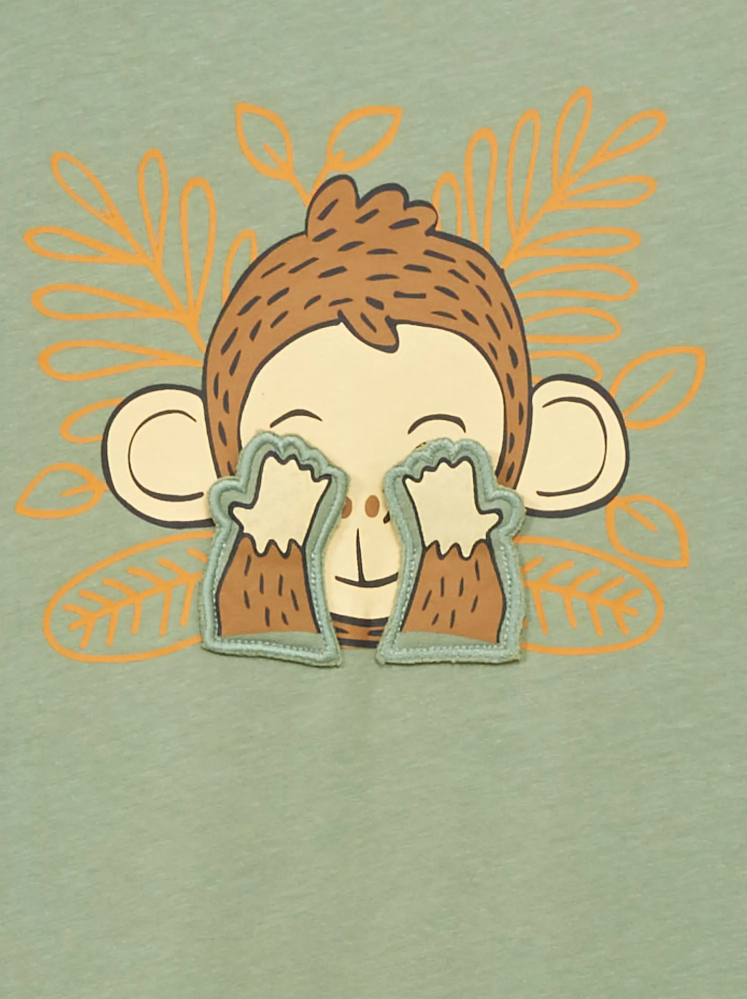 T-shirt in jersey con decorazione ludica - KAKI