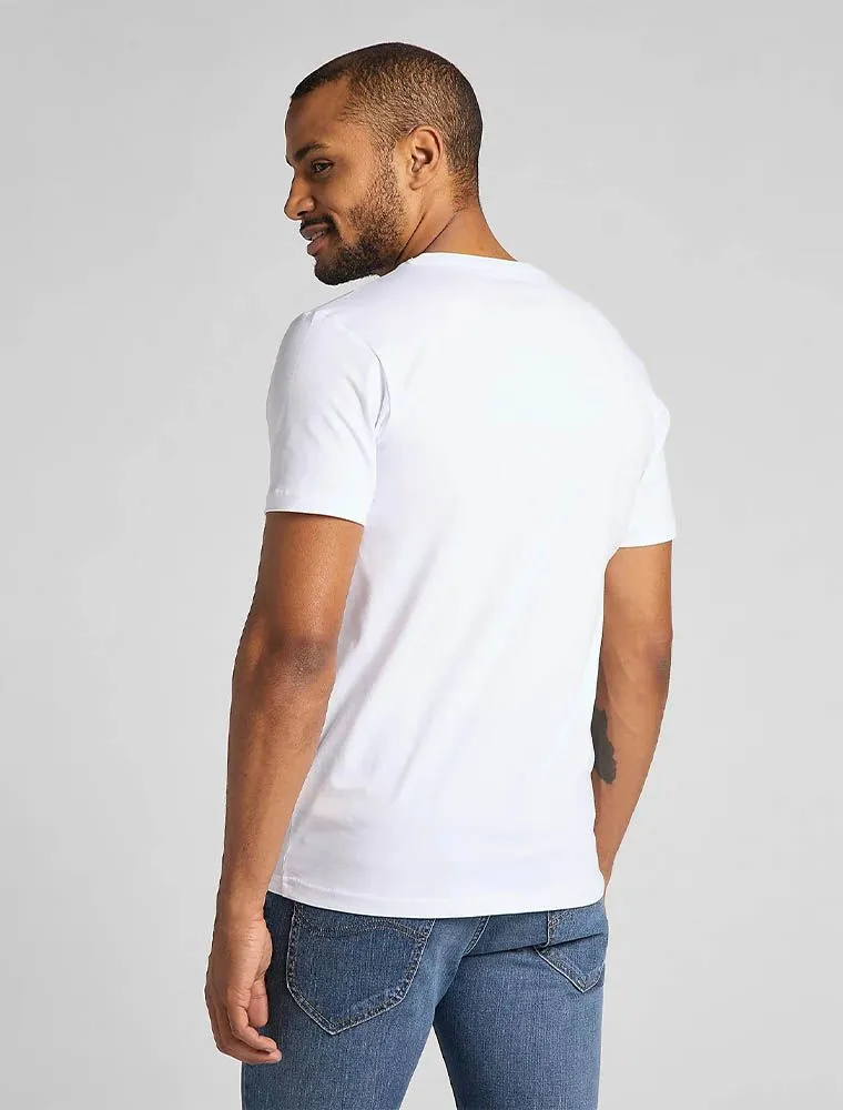 T-shirt Manica Corta Lee - White