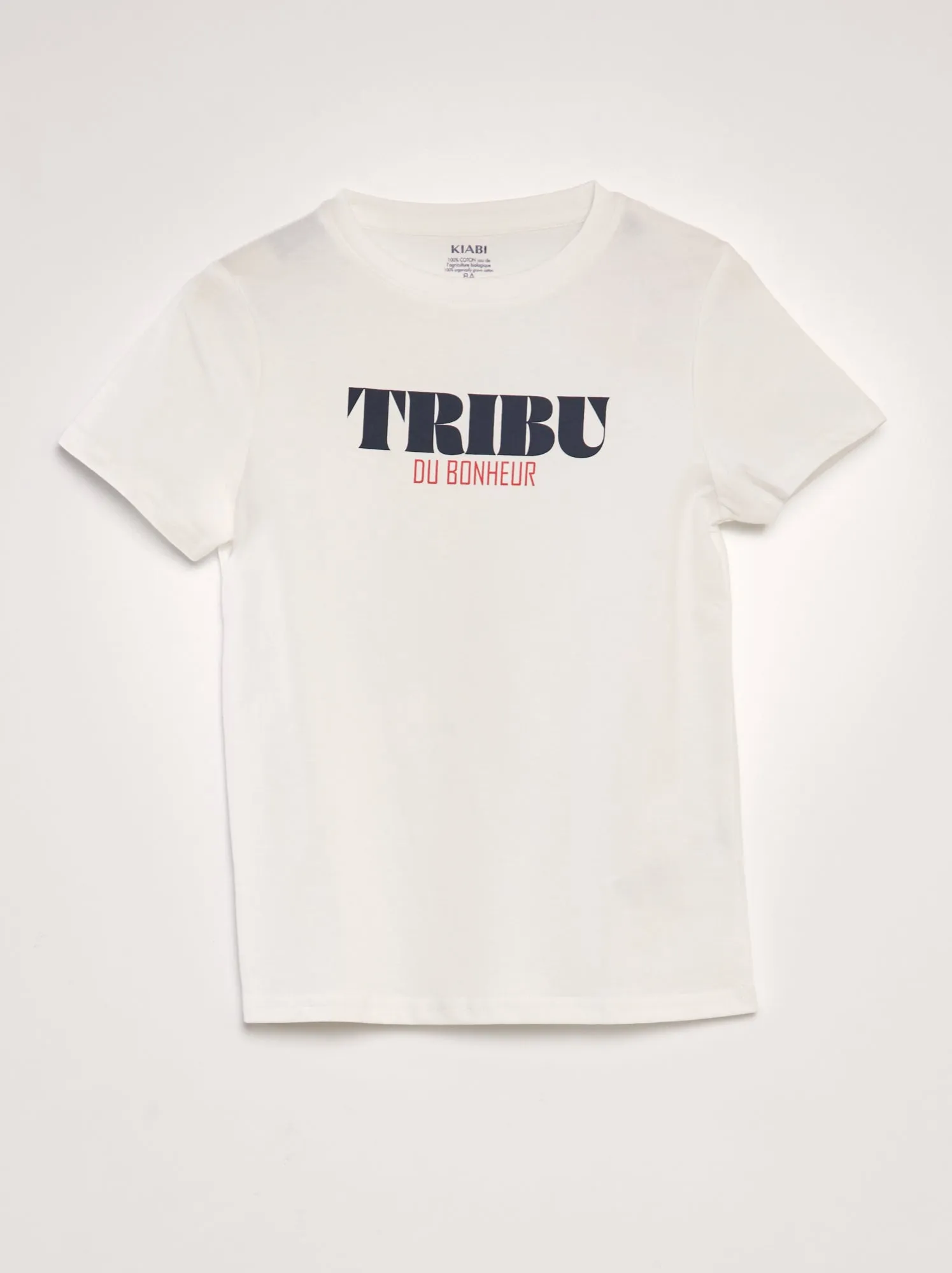 T-shirt stampata in cotone - BIANCO